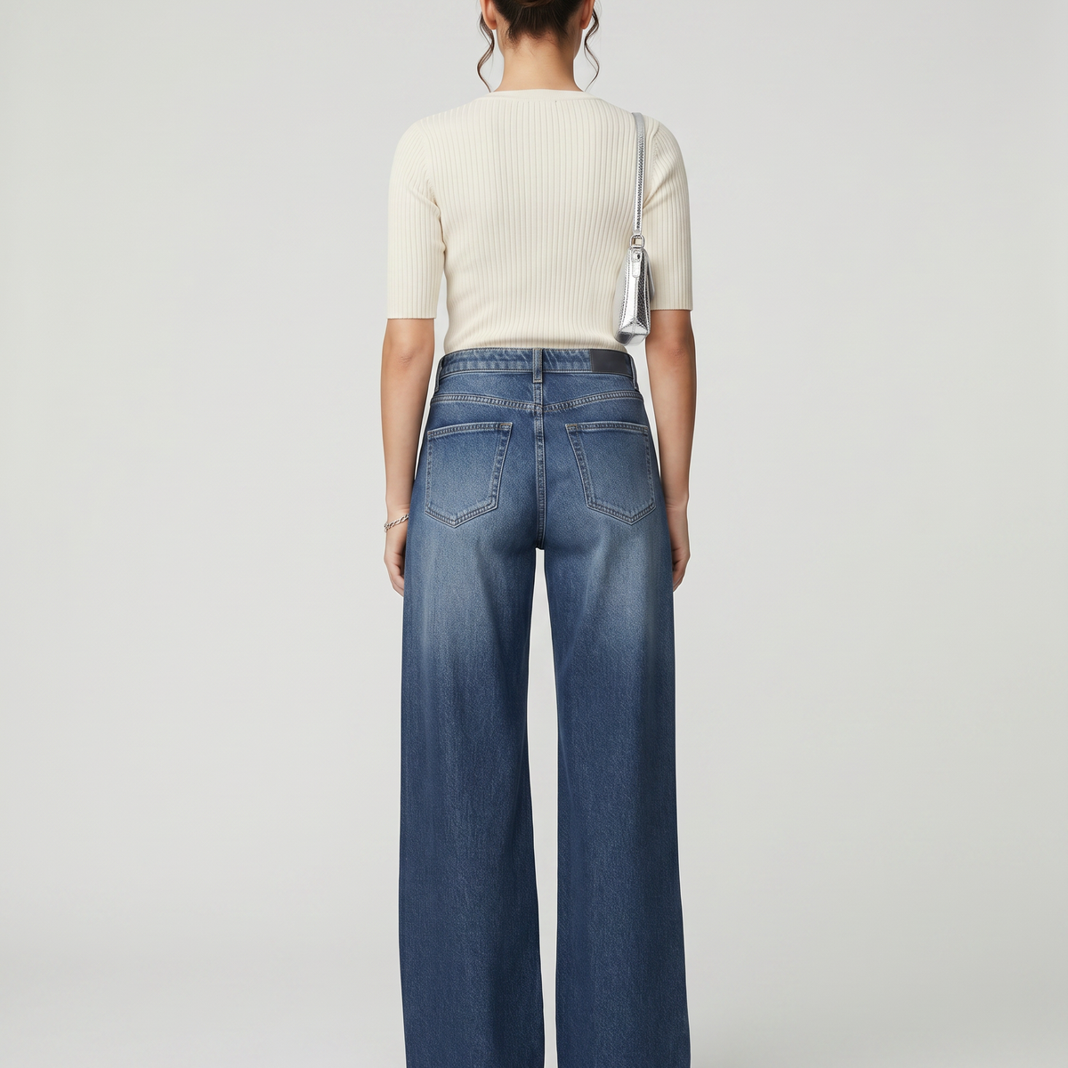 Jewell | Wide-Leg Jeans with Front Pockets