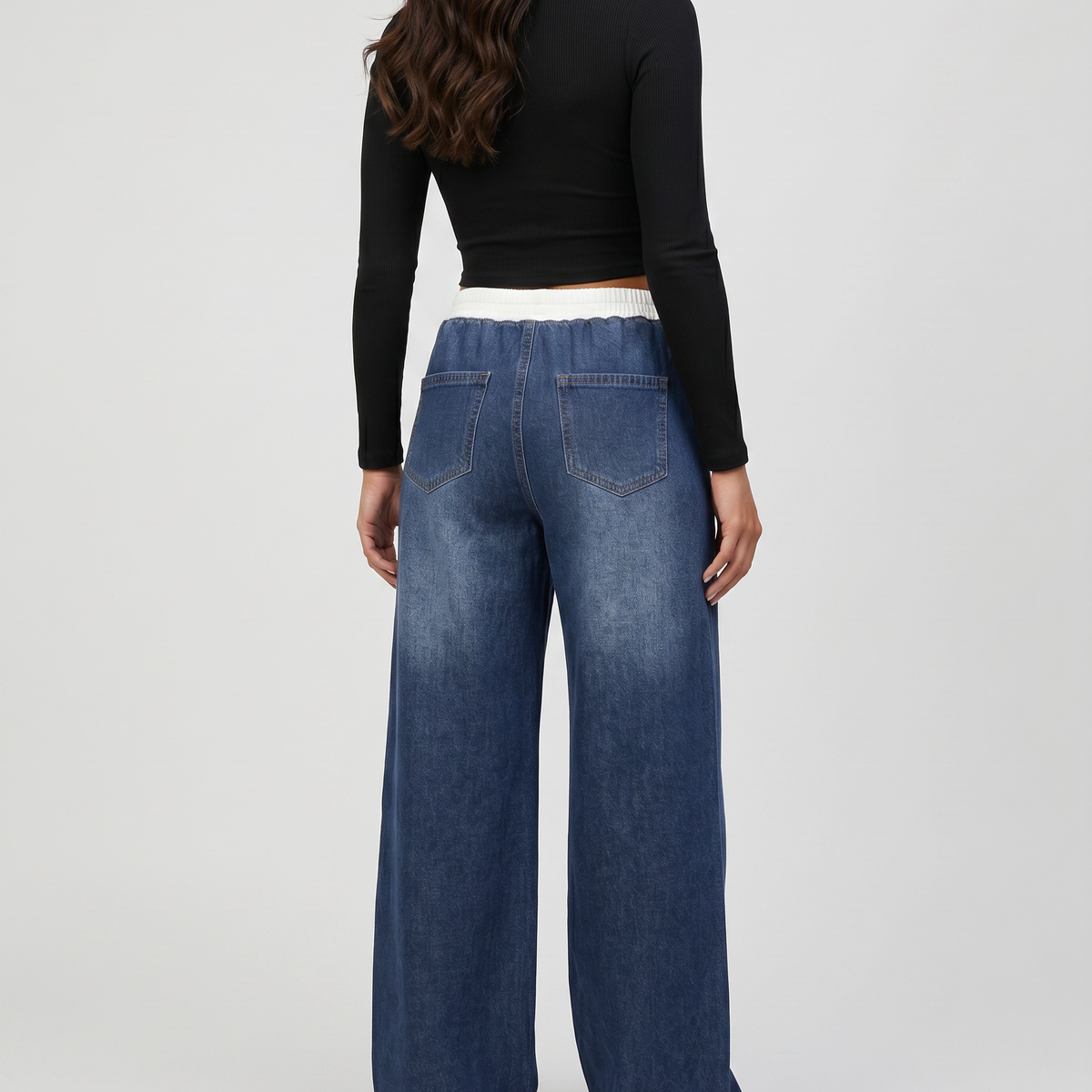 Rhea | Wide-Leg Jeans with Drawstring Waist