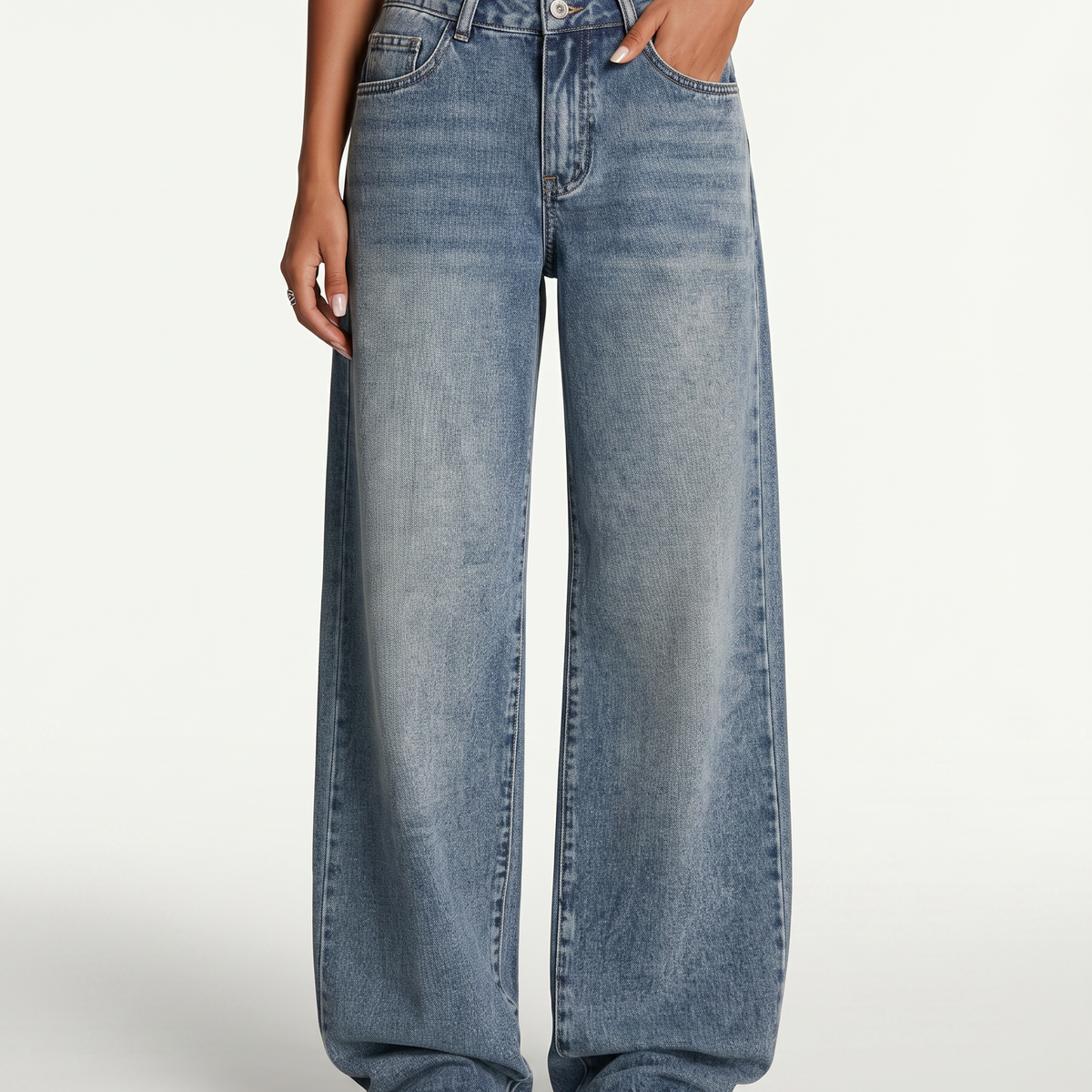 Bettye | Wide-Leg Jeans with Long Hem
