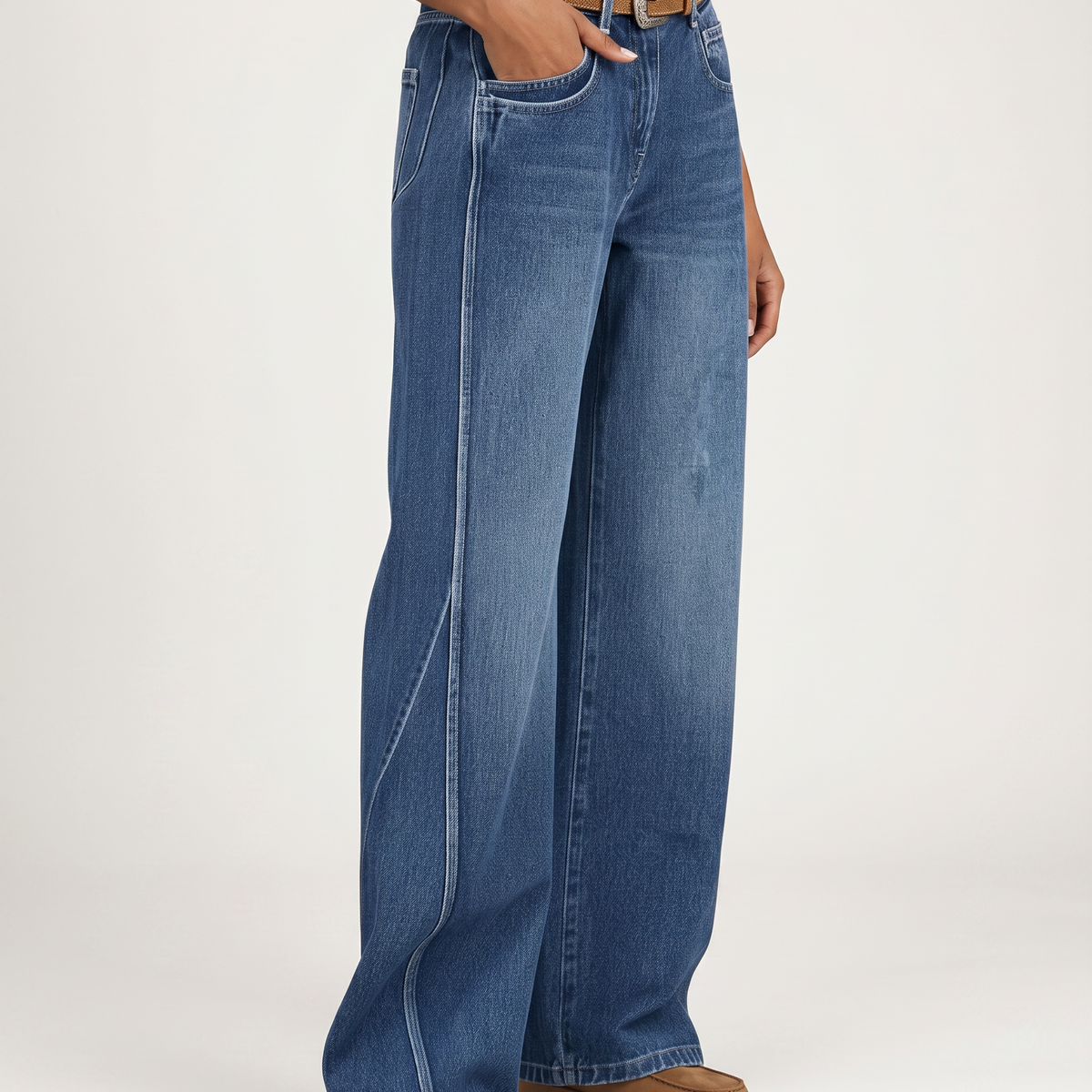 Janna | Wide-Leg Jeans with Front Fastening