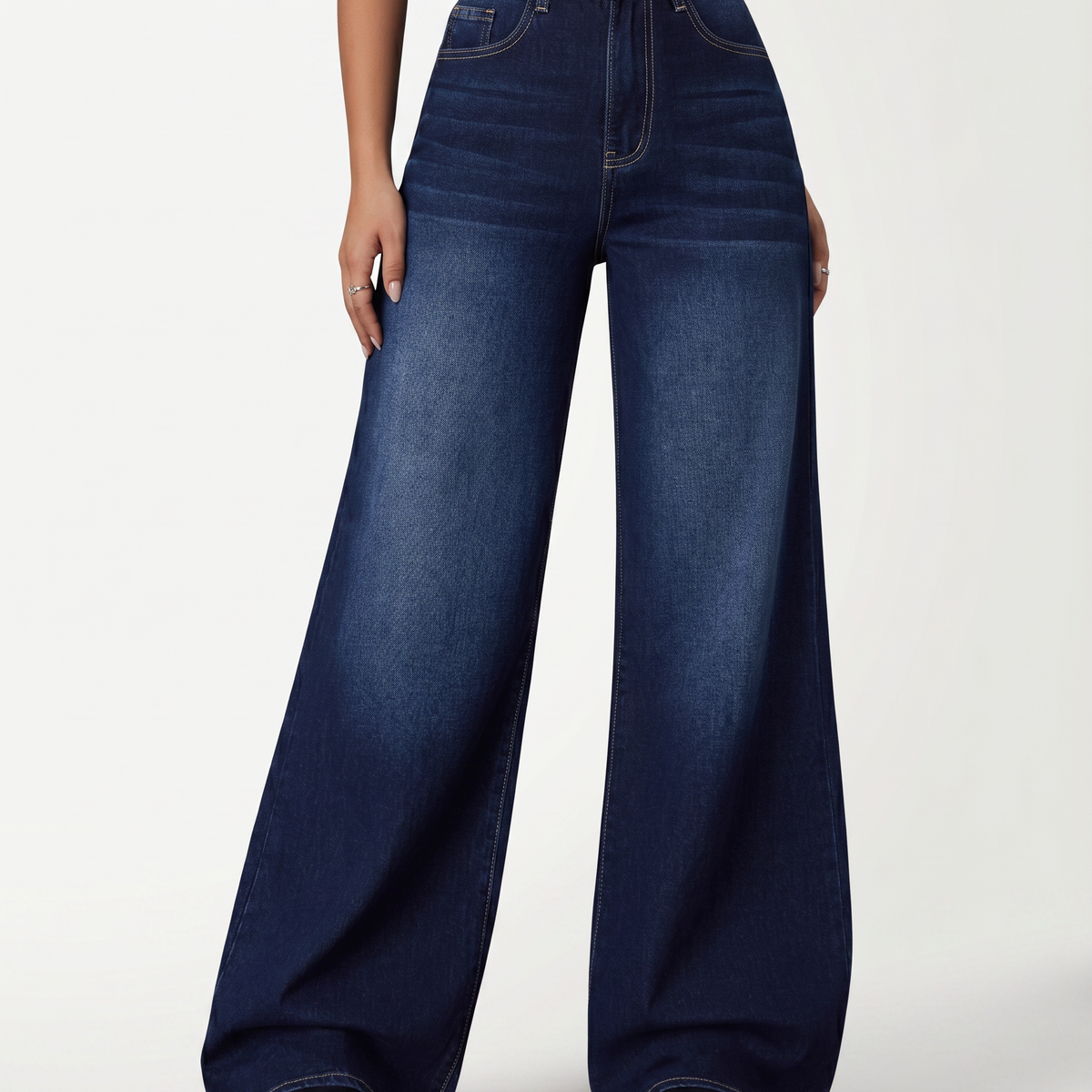 Leona | Wide-Leg Jeans with Mid Rise