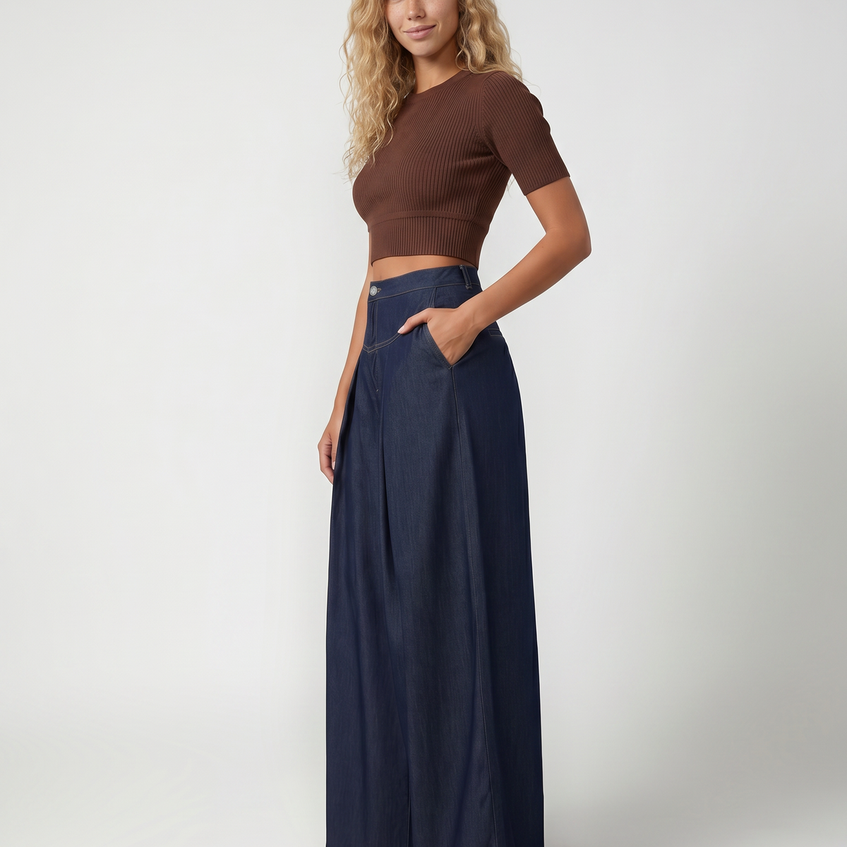 Bessie | Wide-Leg Jeans with Front Closure