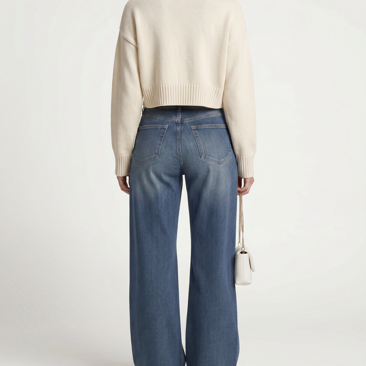 Amie | Wide-Leg Jeans with Fleece Lining
