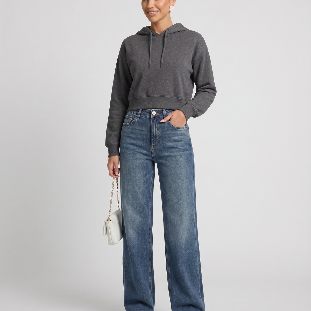 Amie | Wide-Leg Jeans with Fleece Lining