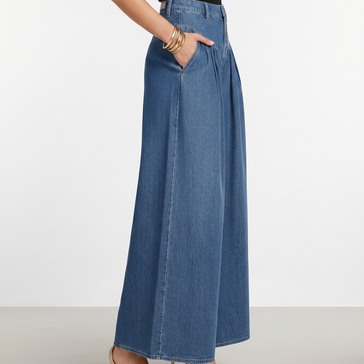 Laurie | Wide-Leg Jeans with Washed Finish