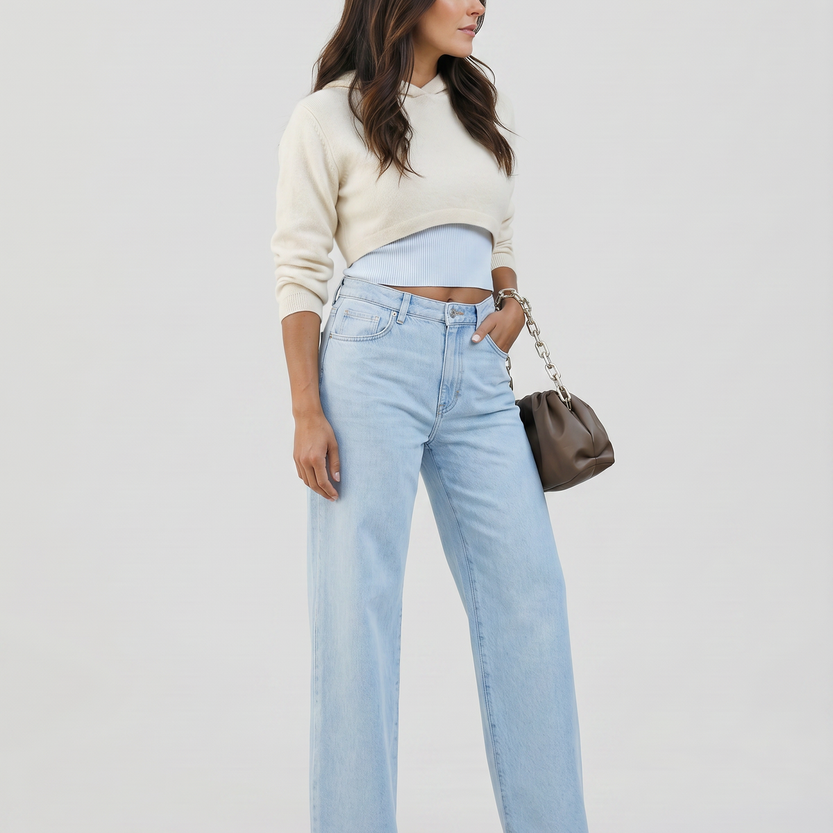 Roxie | Wide-Leg Jeans with Distressed Knees