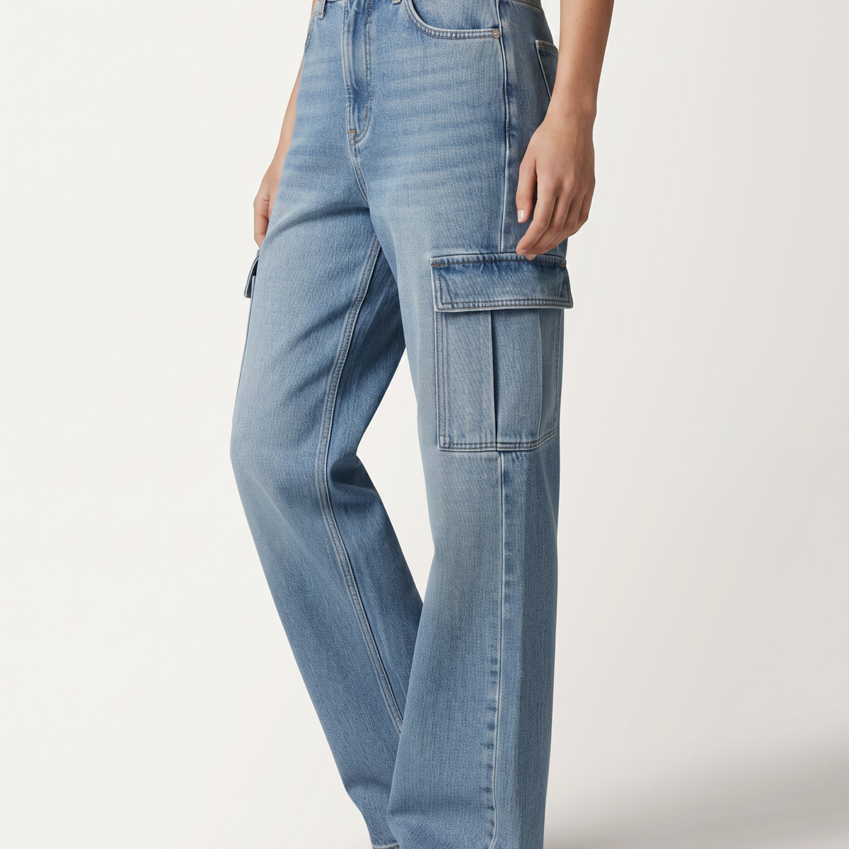 Lisa | Cargo Jeans with Flap Pockets