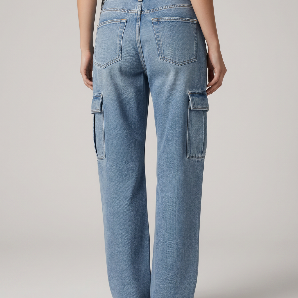Lisa | Cargo Jeans with Flap Pockets