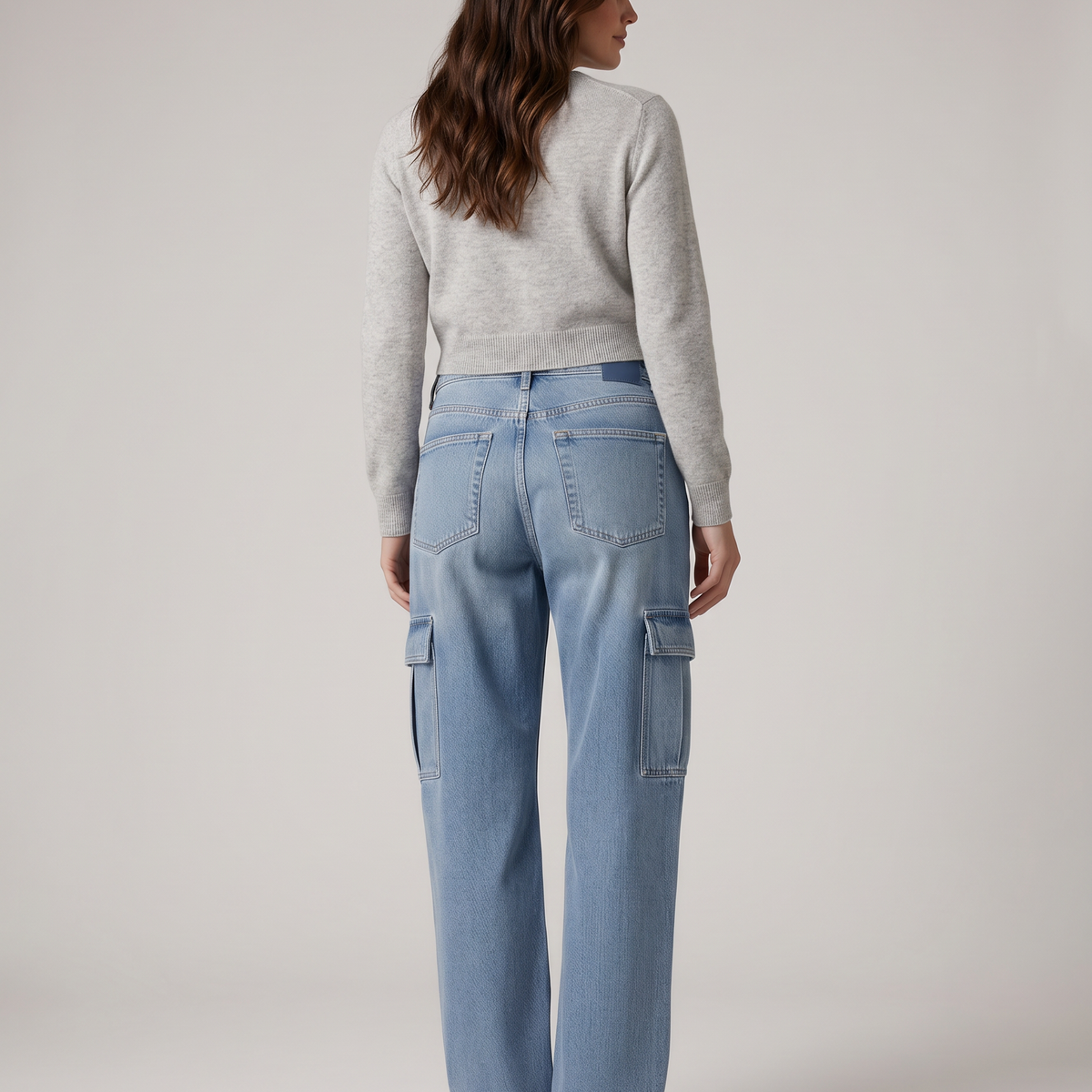 Lisa | Cargo Jeans with Flap Pockets