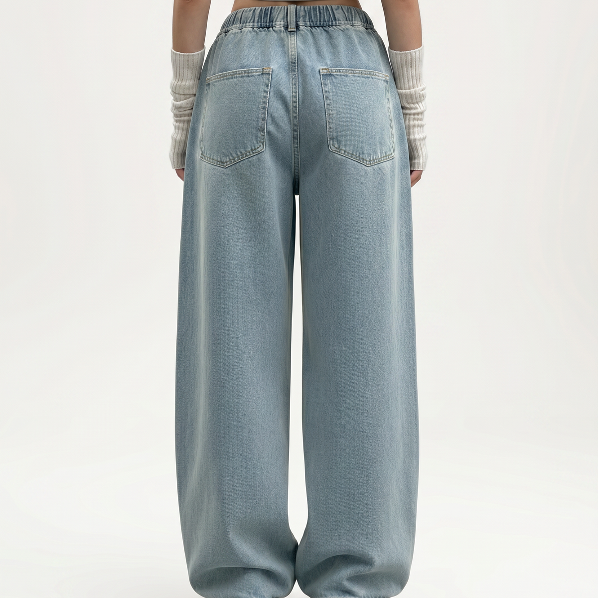 Margre | High-Waist Jeans with Drawstring Waist