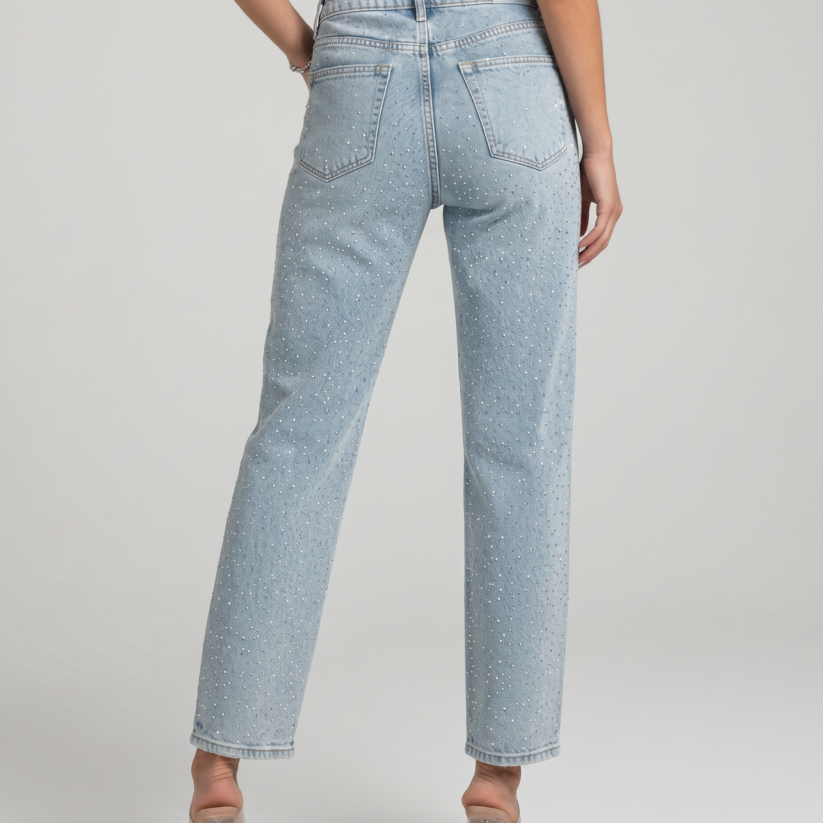 Felicia | High-Waist Jeans with Shimmer Finish