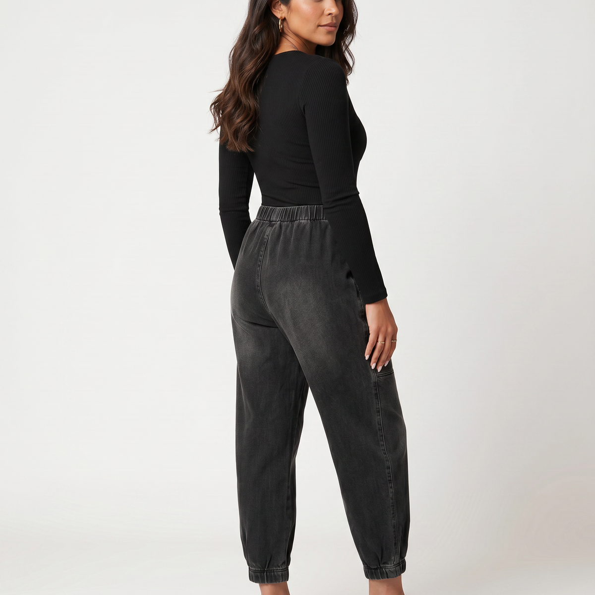 Patsy | Tapered Jeans with Elastic Waist