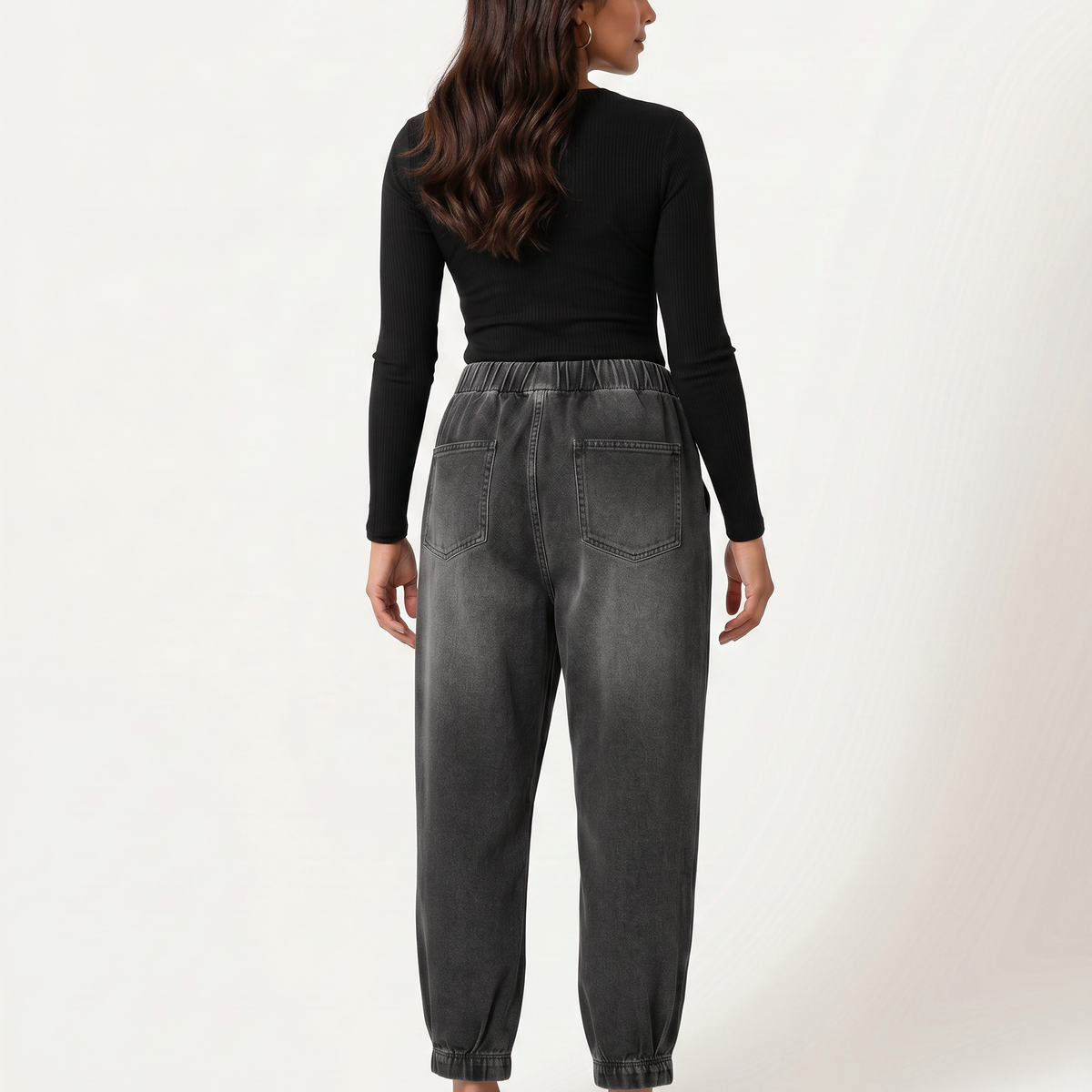 Patsy | Tapered Jeans with Elastic Waist