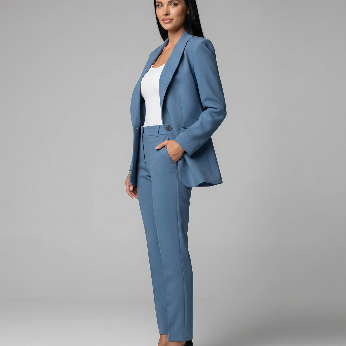 Kathleen | Blazer Set with Straight-Leg Trouser