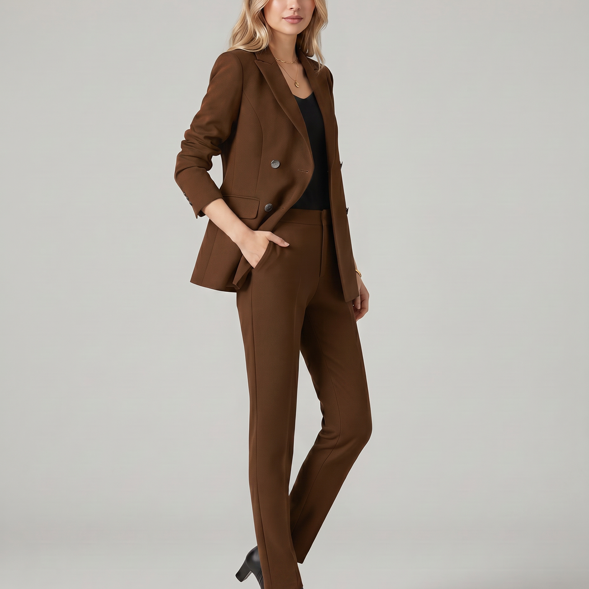Geneva | Blazer Set with Straight-Leg Trousers