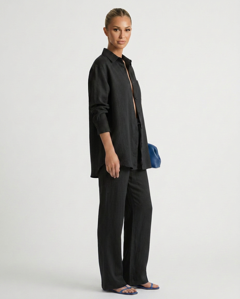 Polly | Two-Piece Set with Button Shirt