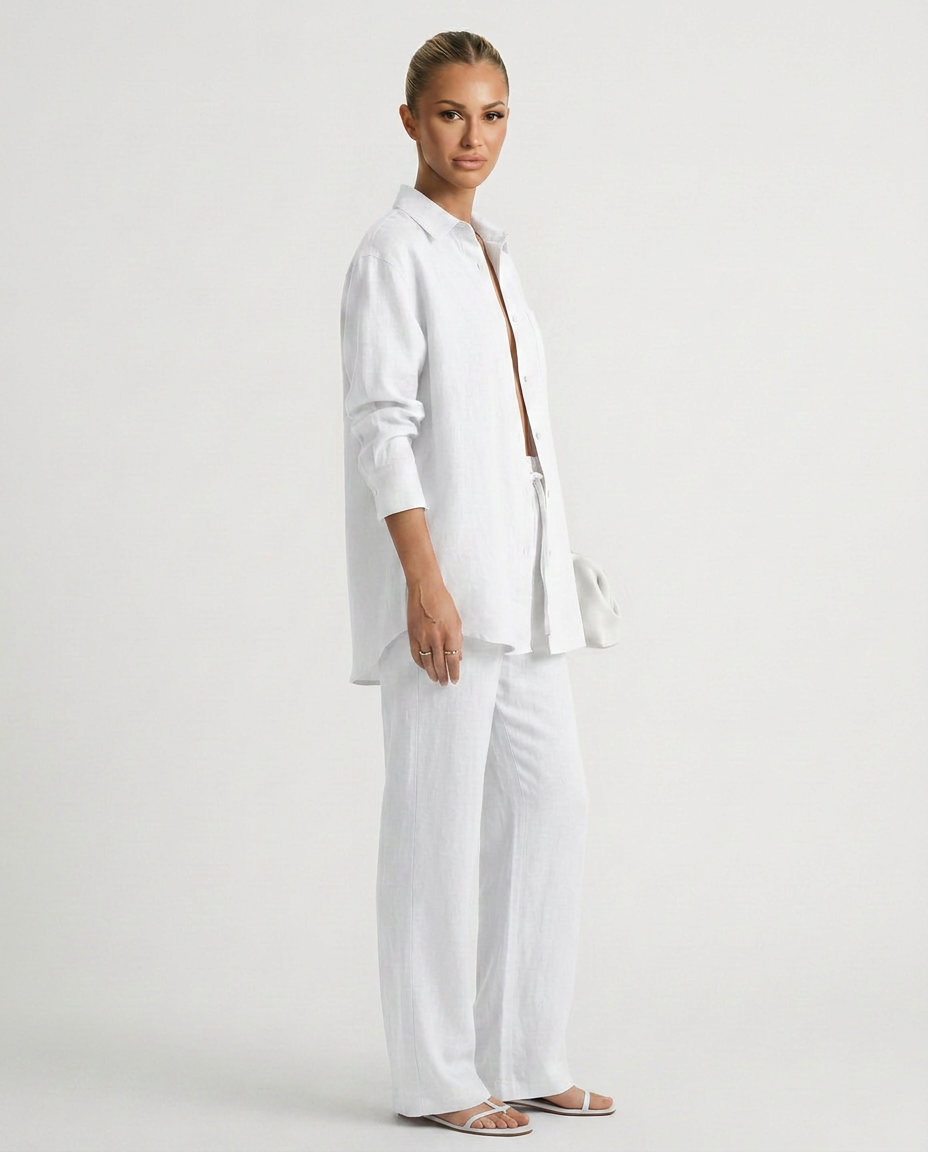 Polly | Two-Piece Set with Button Shirt