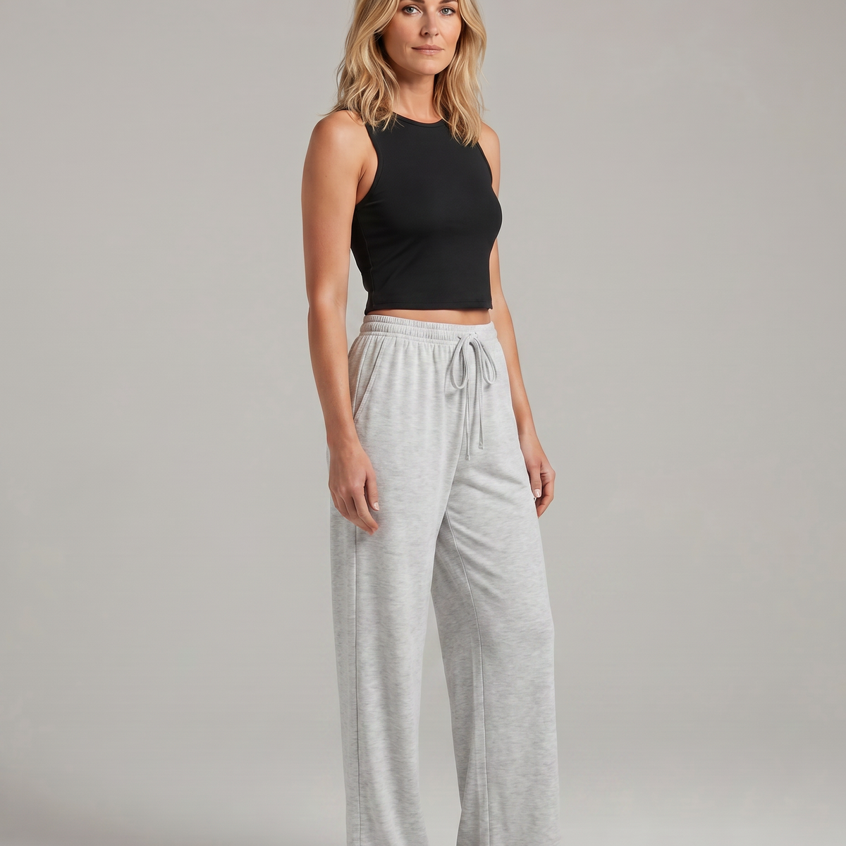 Luna | Two-Piece Set with Wide-Leg Trousers