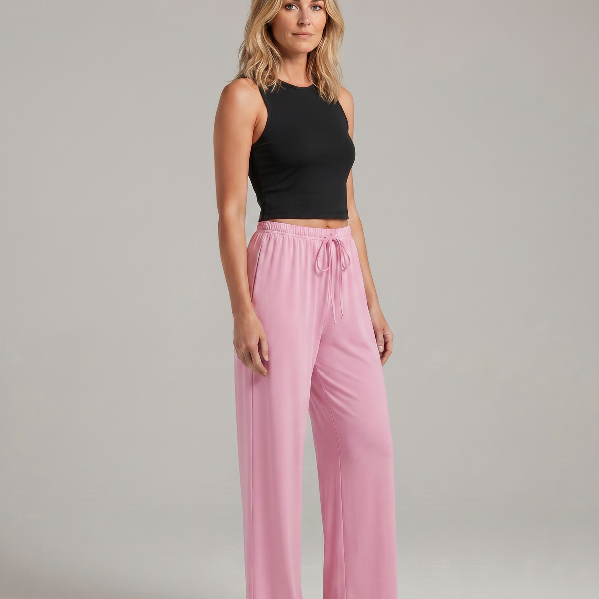 Luna | Two-Piece Set with Wide-Leg Trousers