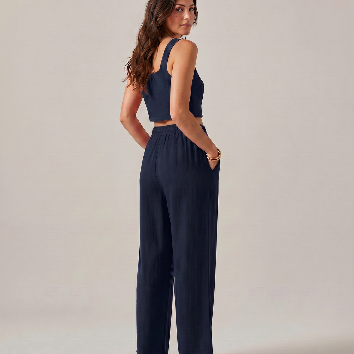 Marilyn | Two-Piece Set with Wide-Leg Trousers