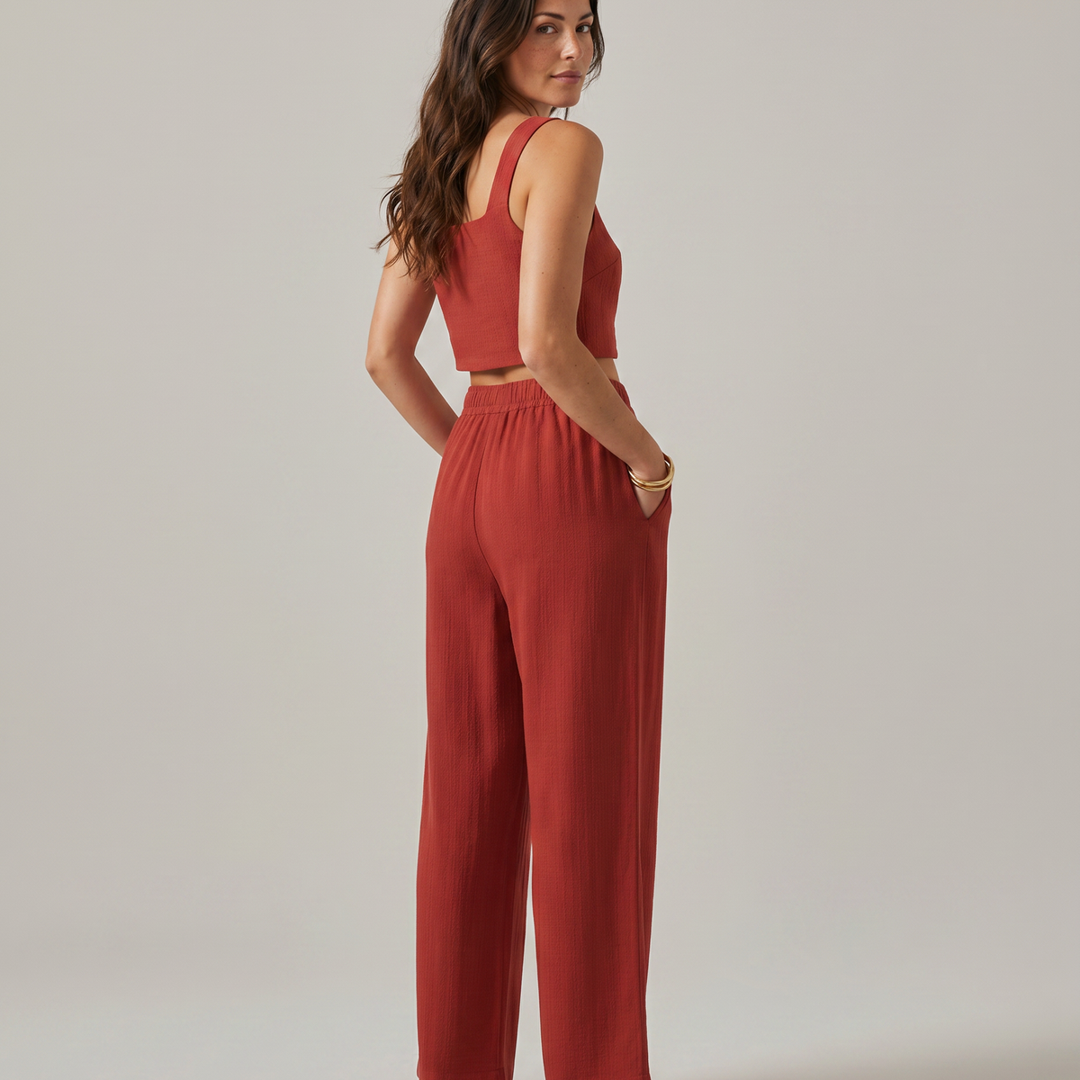 Marilyn | Two-Piece Set with Wide-Leg Trousers