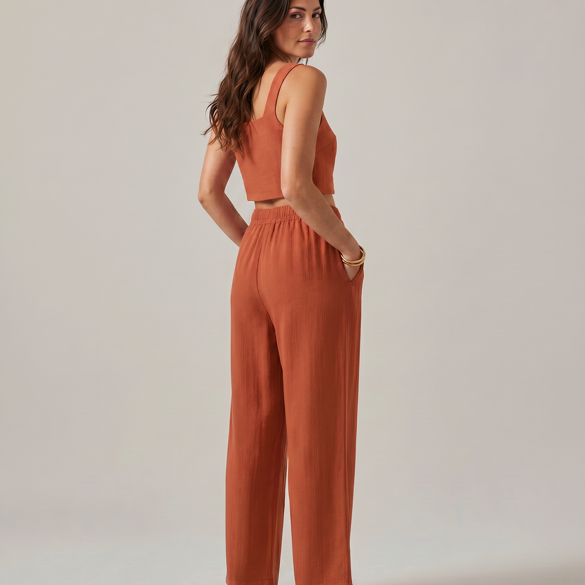 Marilyn | Two-Piece Set with Wide-Leg Trousers