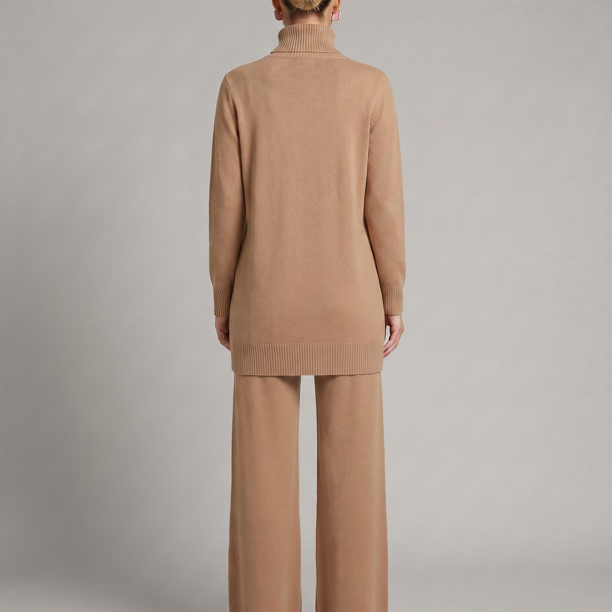 Harper | Knit Set with Wide-Leg Trousers