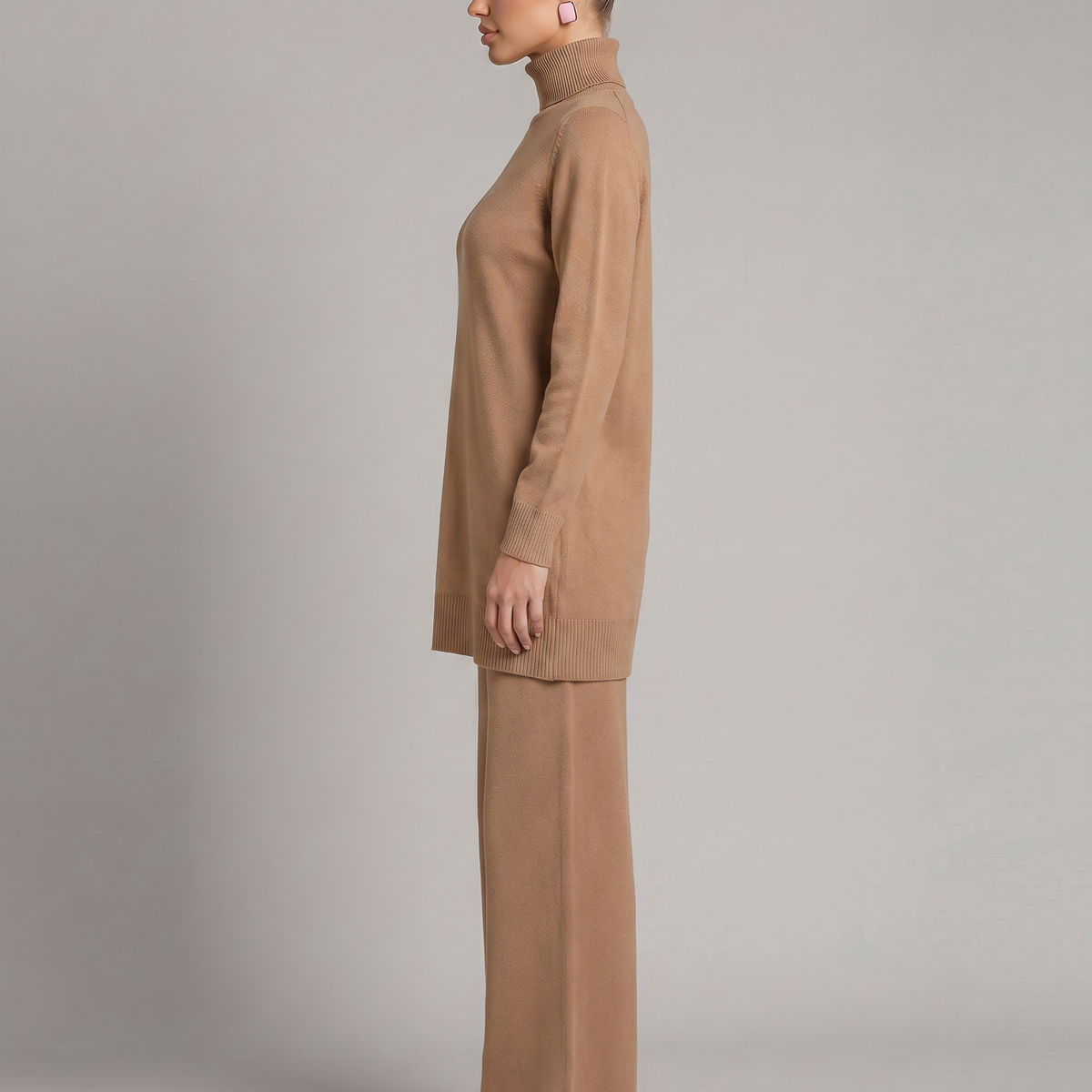 Harper | Knit Set with Wide-Leg Trousers