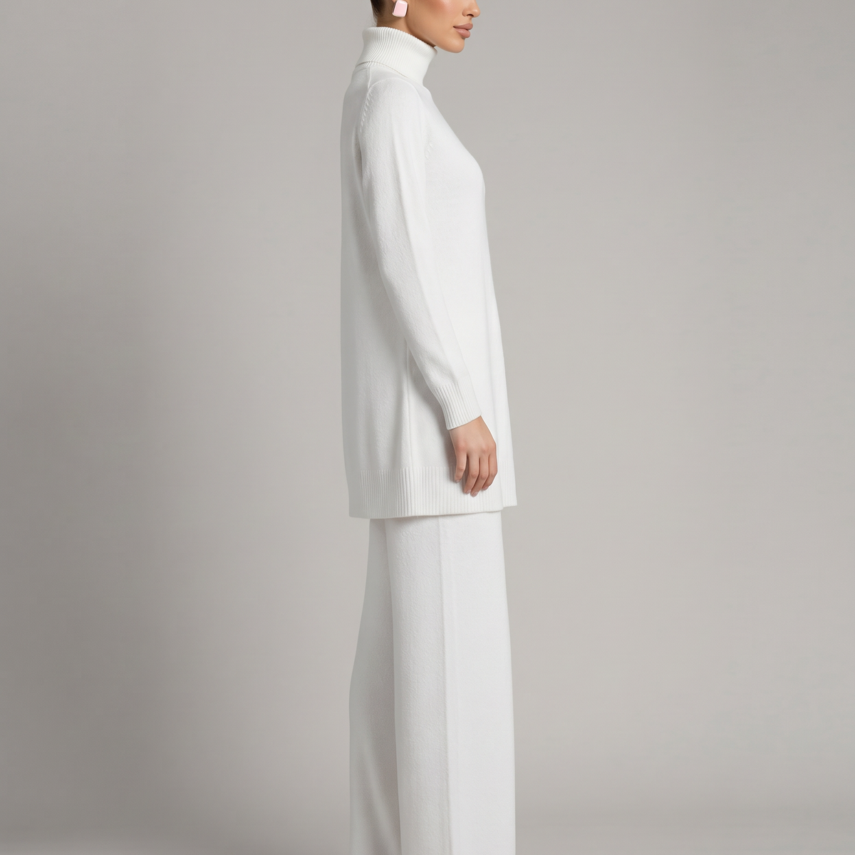 Harper | Knit Set with Wide-Leg Trousers