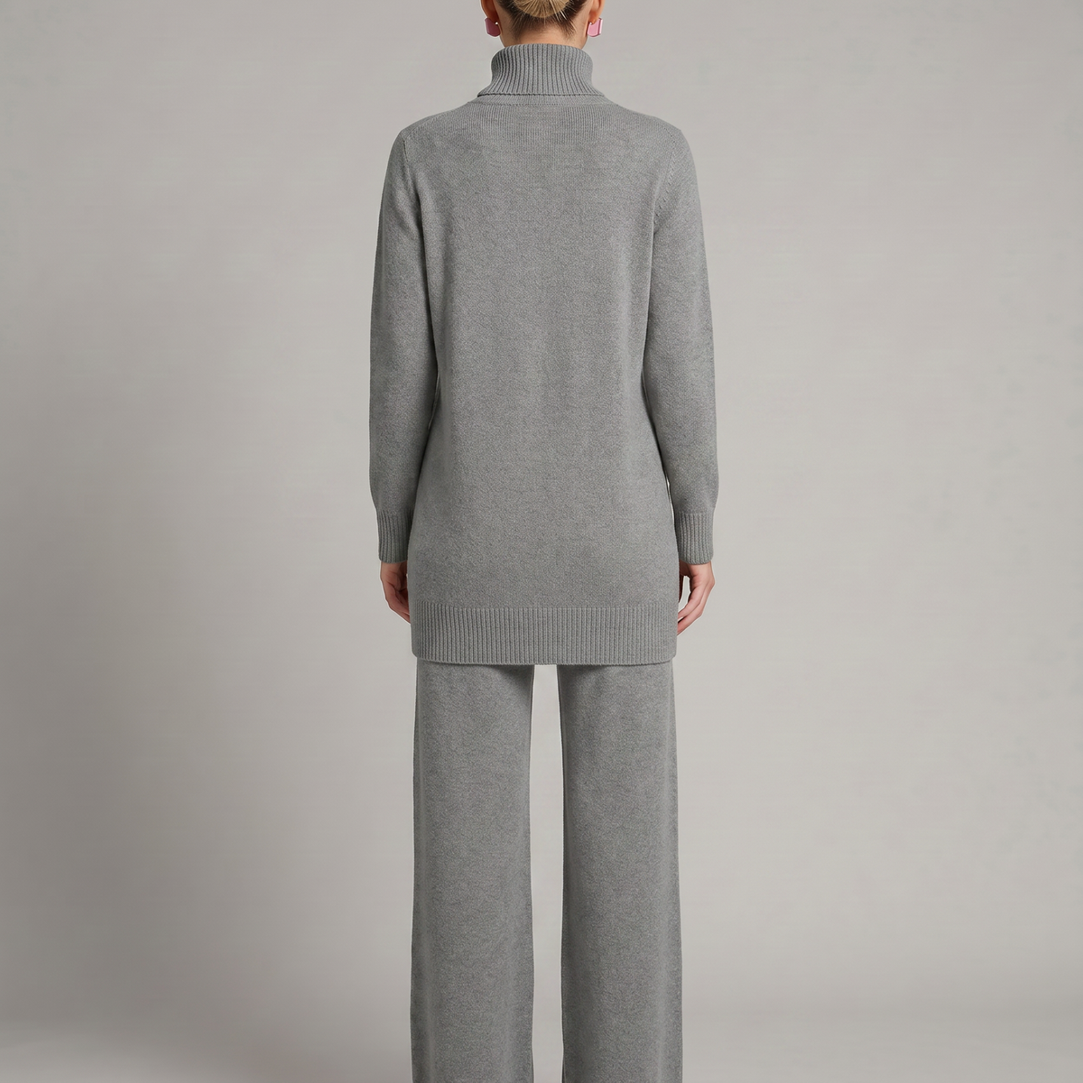 Harper | Knit Set with Wide-Leg Trousers