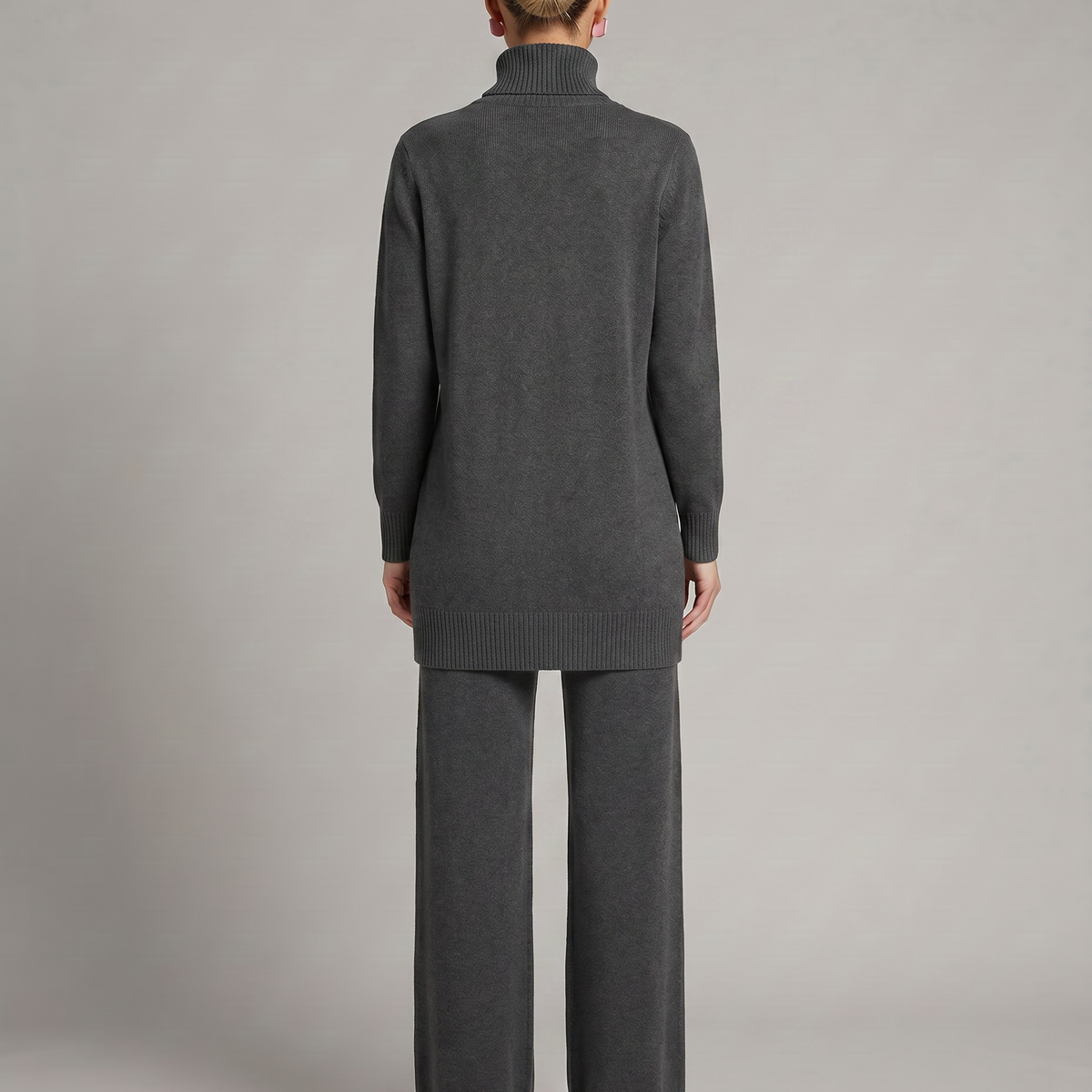 Harper | Knit Set with Wide-Leg Trousers