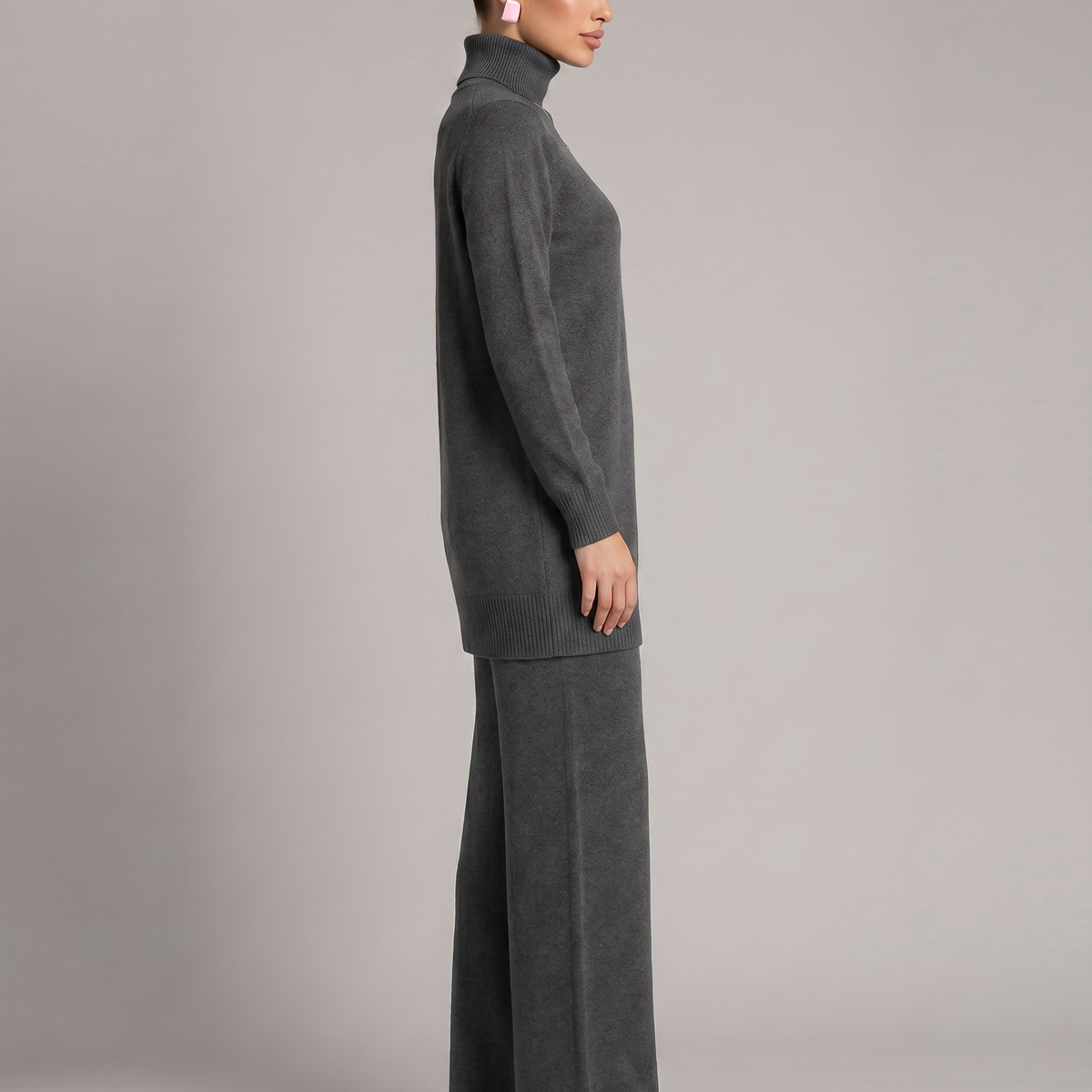 Harper | Knit Set with Wide-Leg Trousers