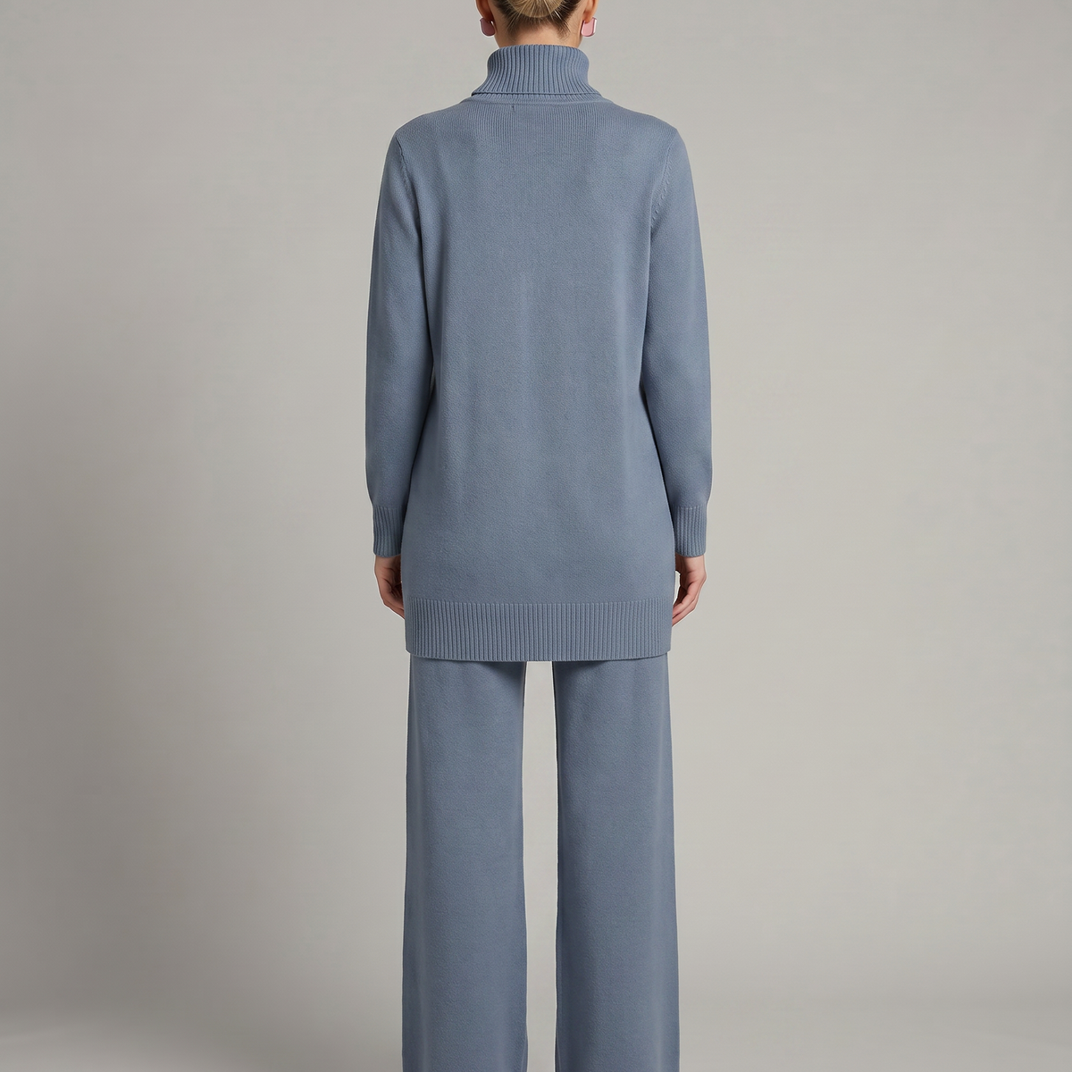 Harper | Knit Set with Wide-Leg Trousers
