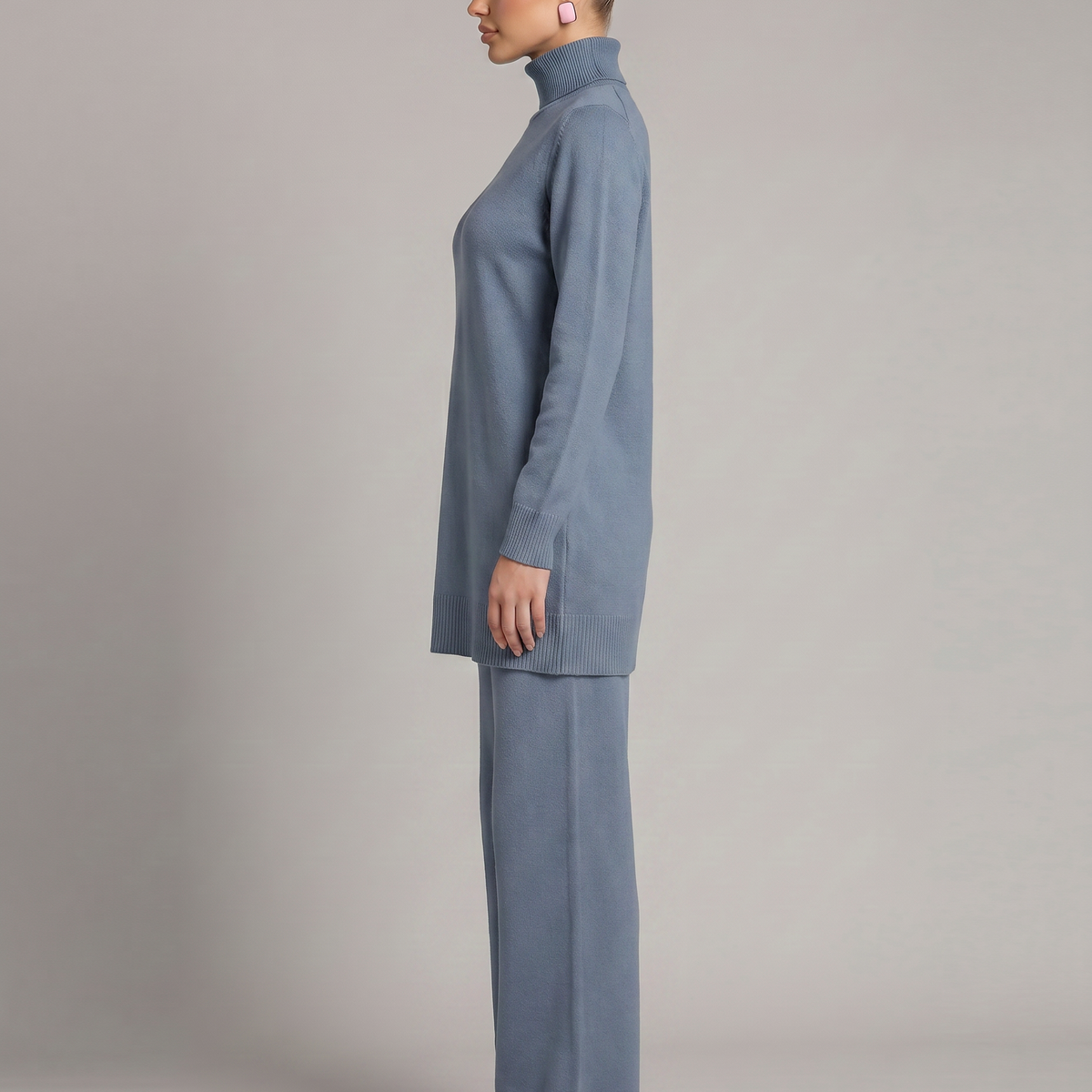 Harper | Knit Set with Wide-Leg Trousers