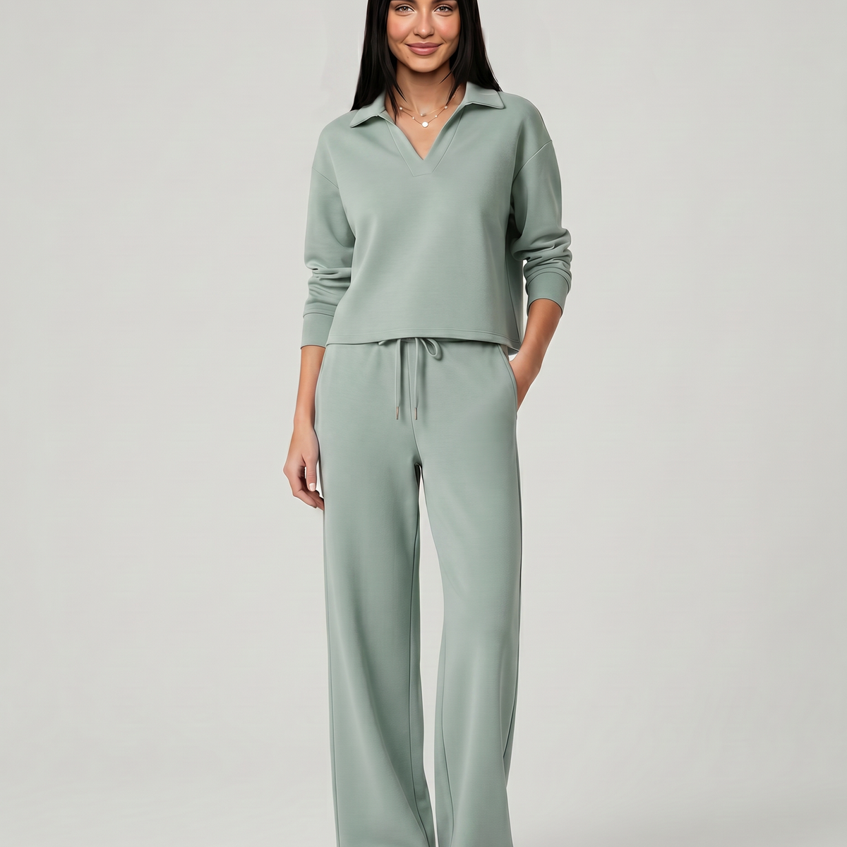 Ariana | Two-Piece Set with Wide-Leg Pants
