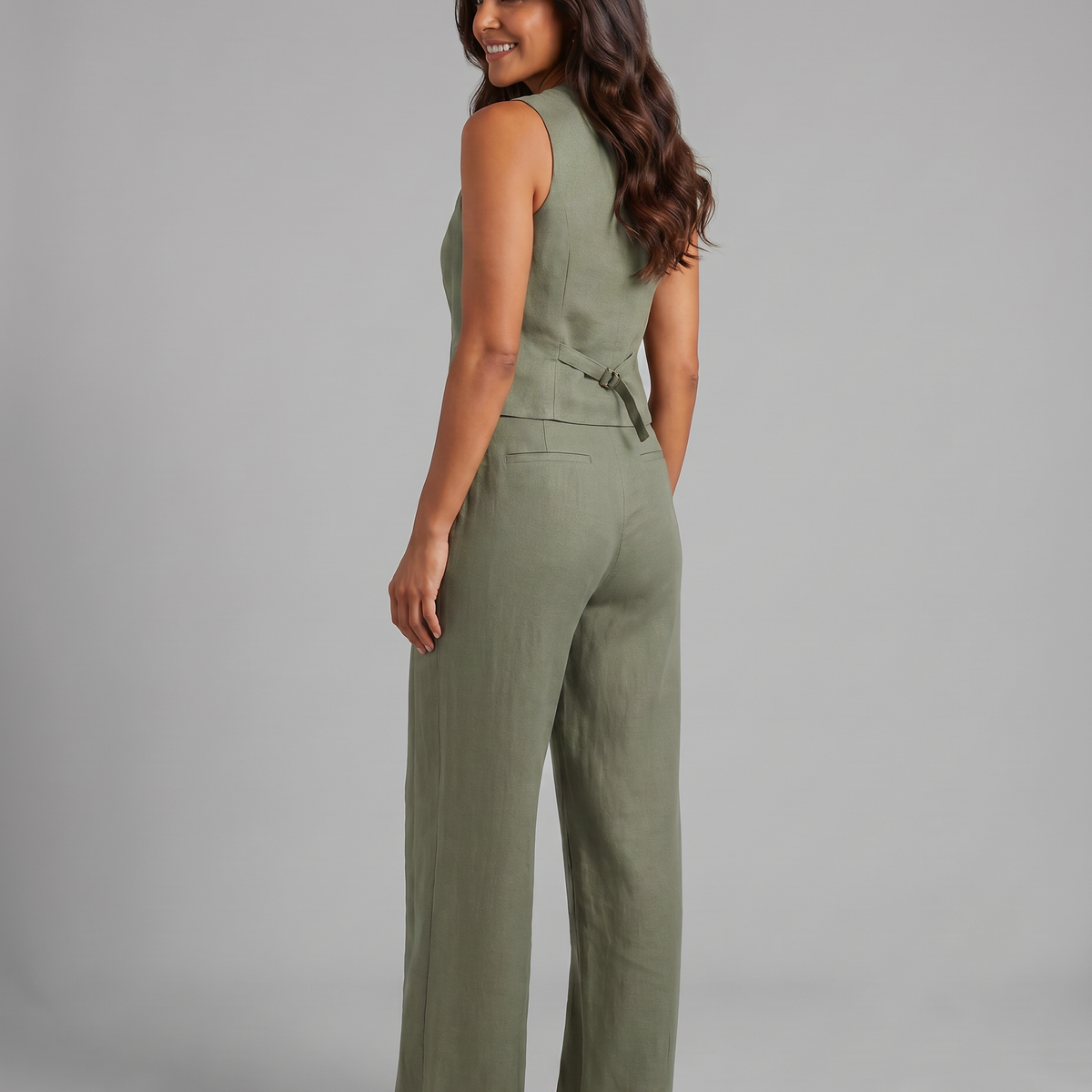 Shirley | Two-Piece Set with Waistcoat and Wide Trousers