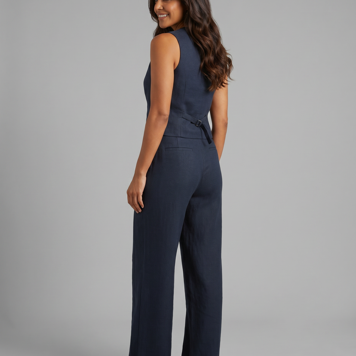Shirley | Two-Piece Set with Waistcoat and Wide Trousers