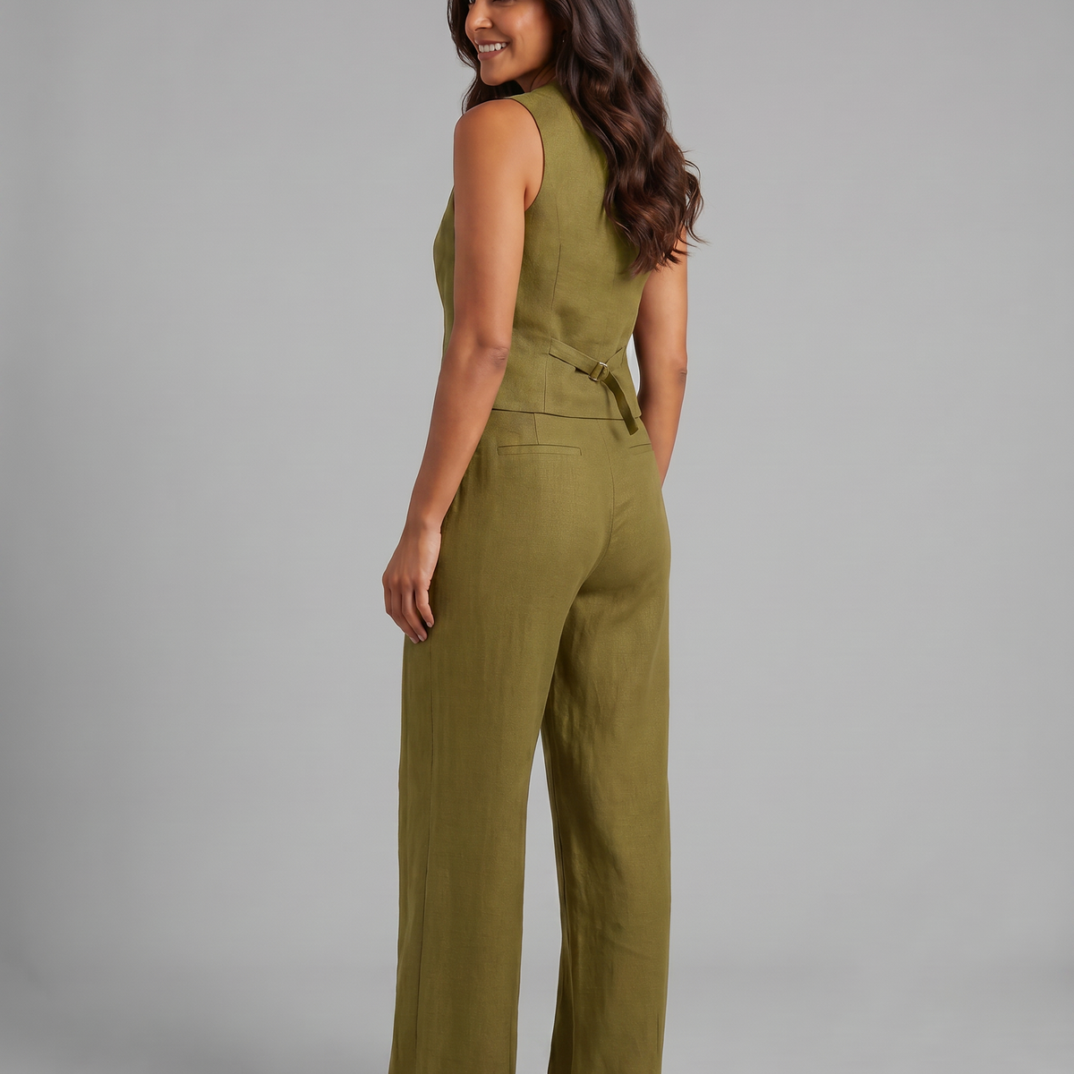 Shirley | Two-Piece Set with Waistcoat and Wide Trousers