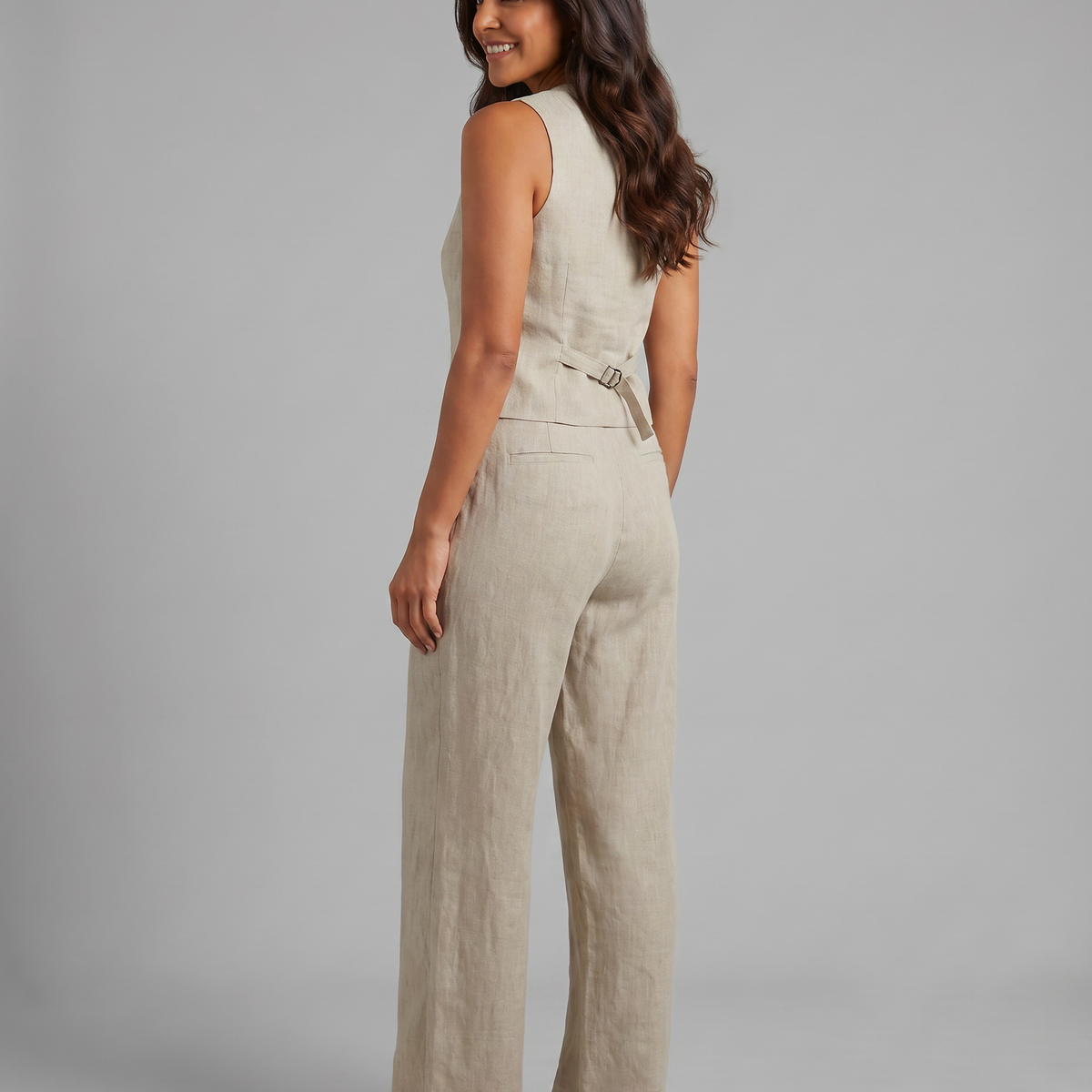 Shirley | Two-Piece Set with Waistcoat and Wide Trousers