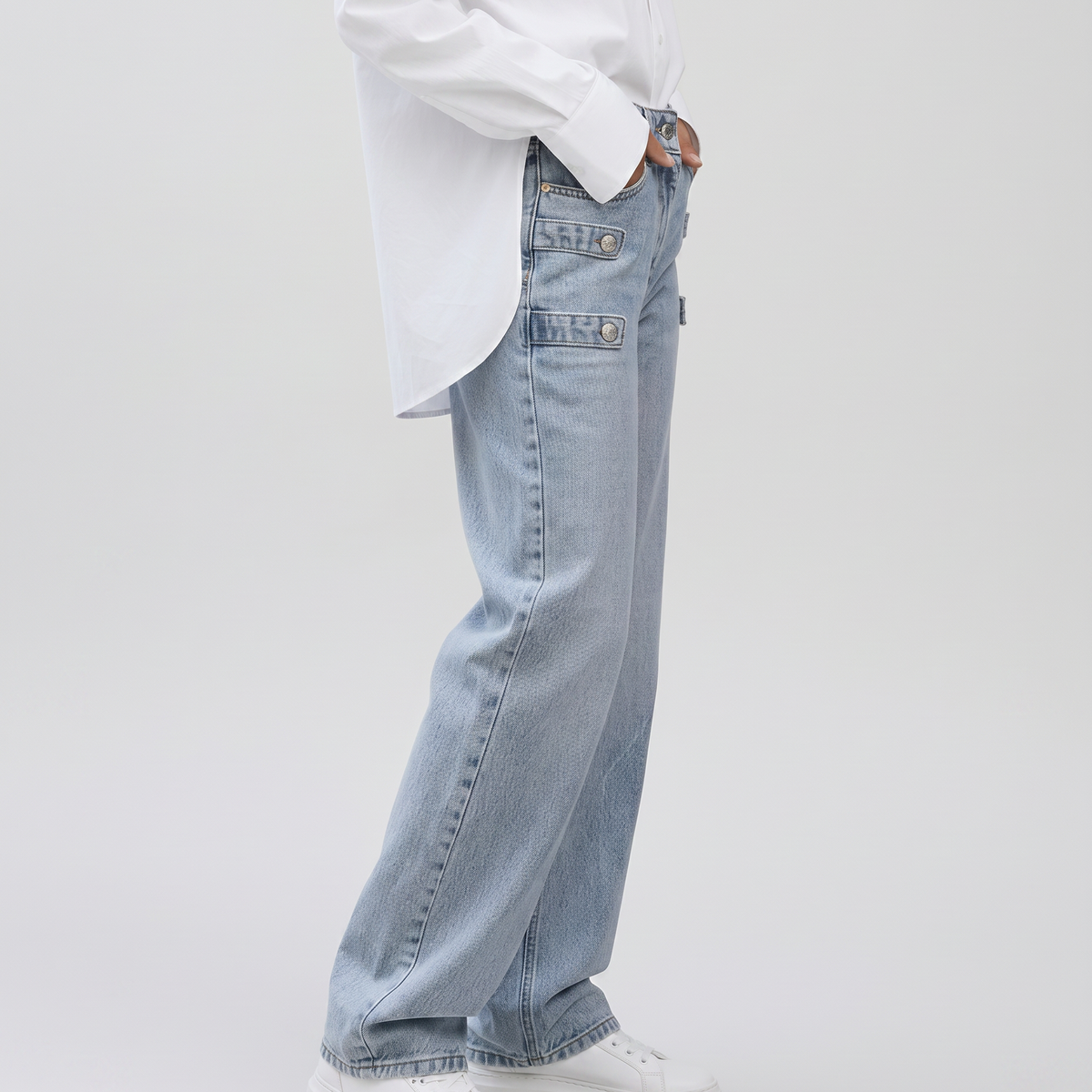 Nikki | Straight-Leg Jeans with Side Tabs