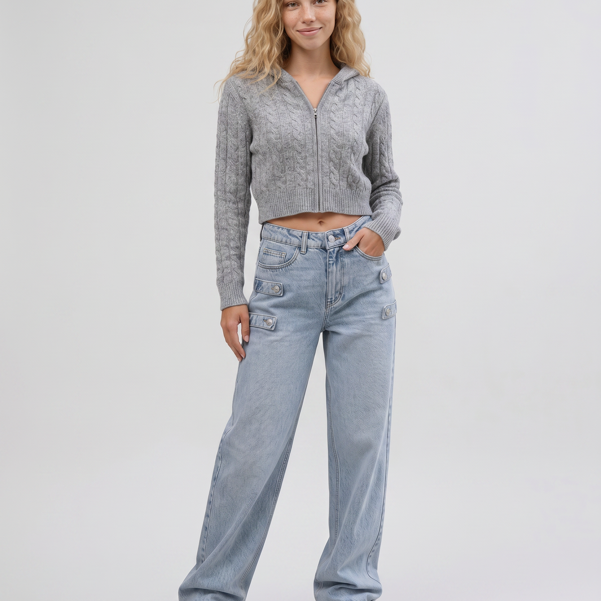 Nikki | Straight-Leg Jeans with Side Tabs