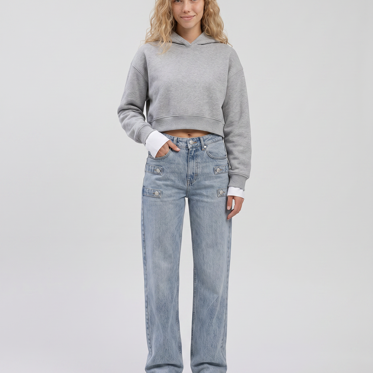 Nikki | Straight-Leg Jeans with Side Tabs