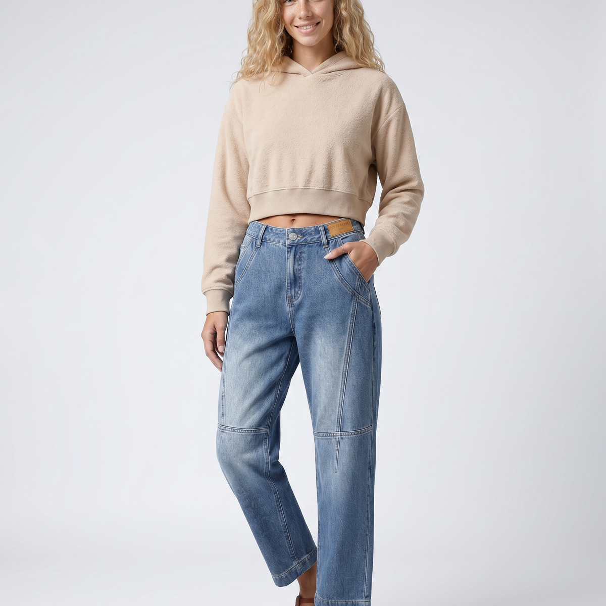 Marilyn | Straight-Leg Jeans with Seam Detailing