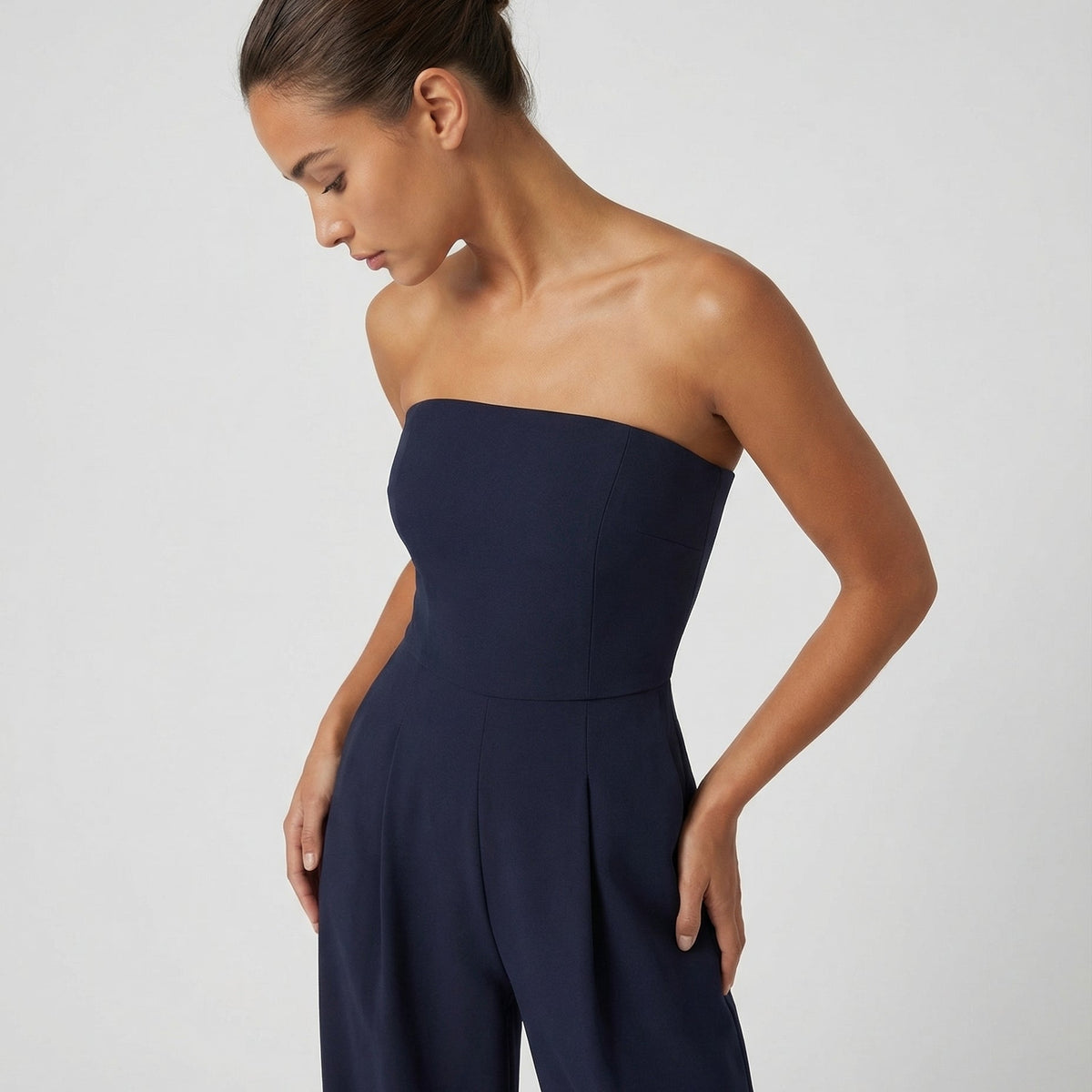 Arlette | Strapless Wide-Leg Jumpsuit