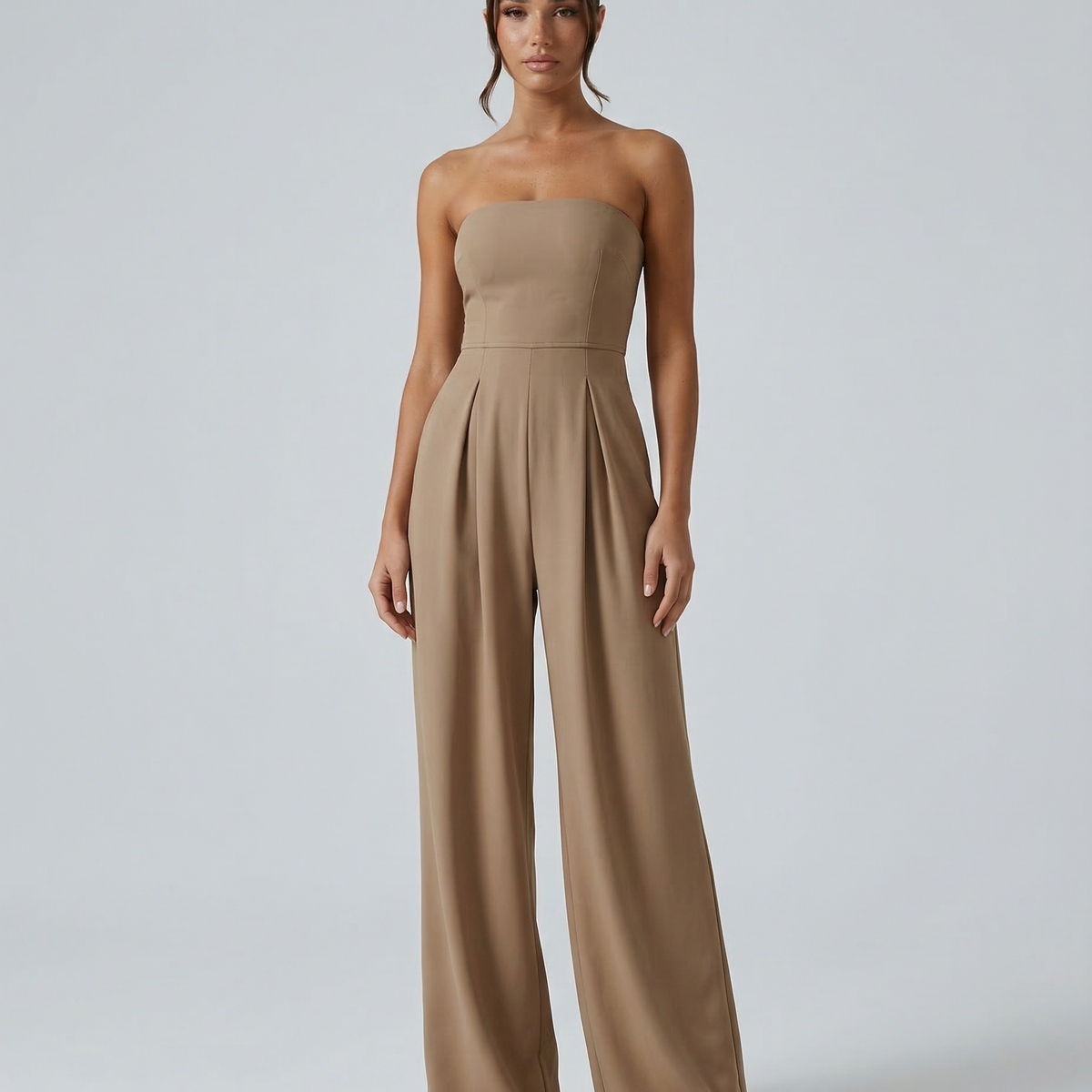 Arlette | Strapless Wide-Leg Jumpsuit