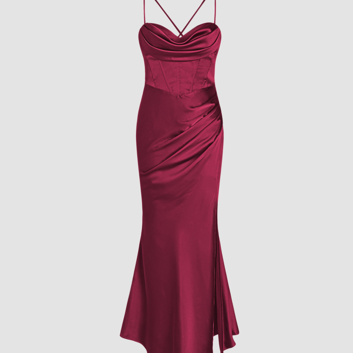 Evelina | Maxi Dress with Draped Bodice