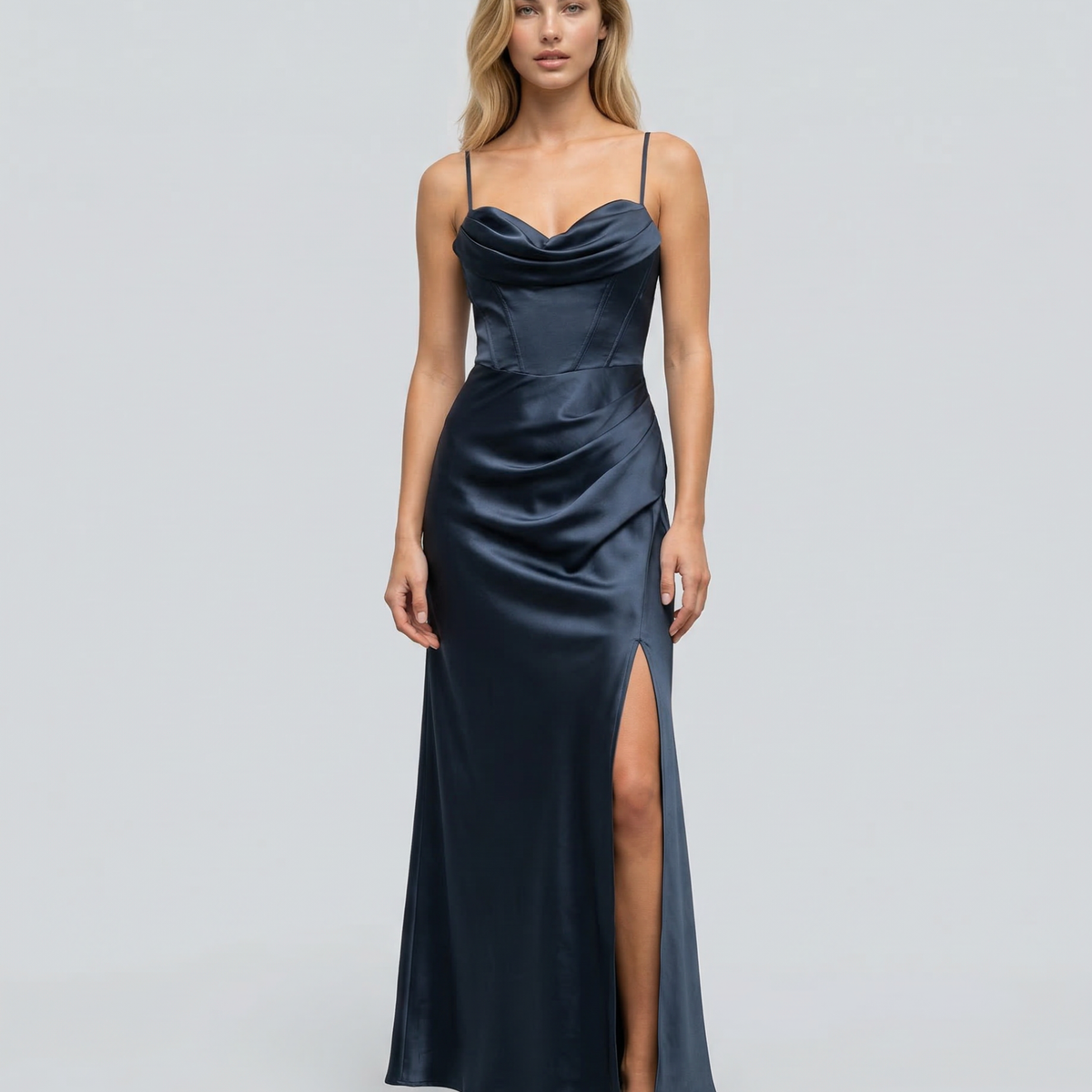 Evelina | Maxi Dress with Draped Bodice