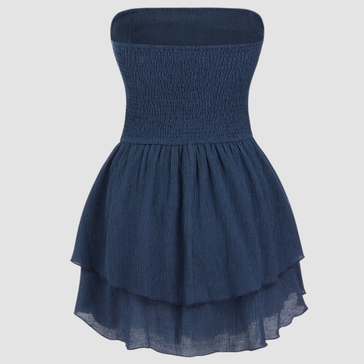Elodie | Strapless Mini Dress with Tiered Ruffle Skirt