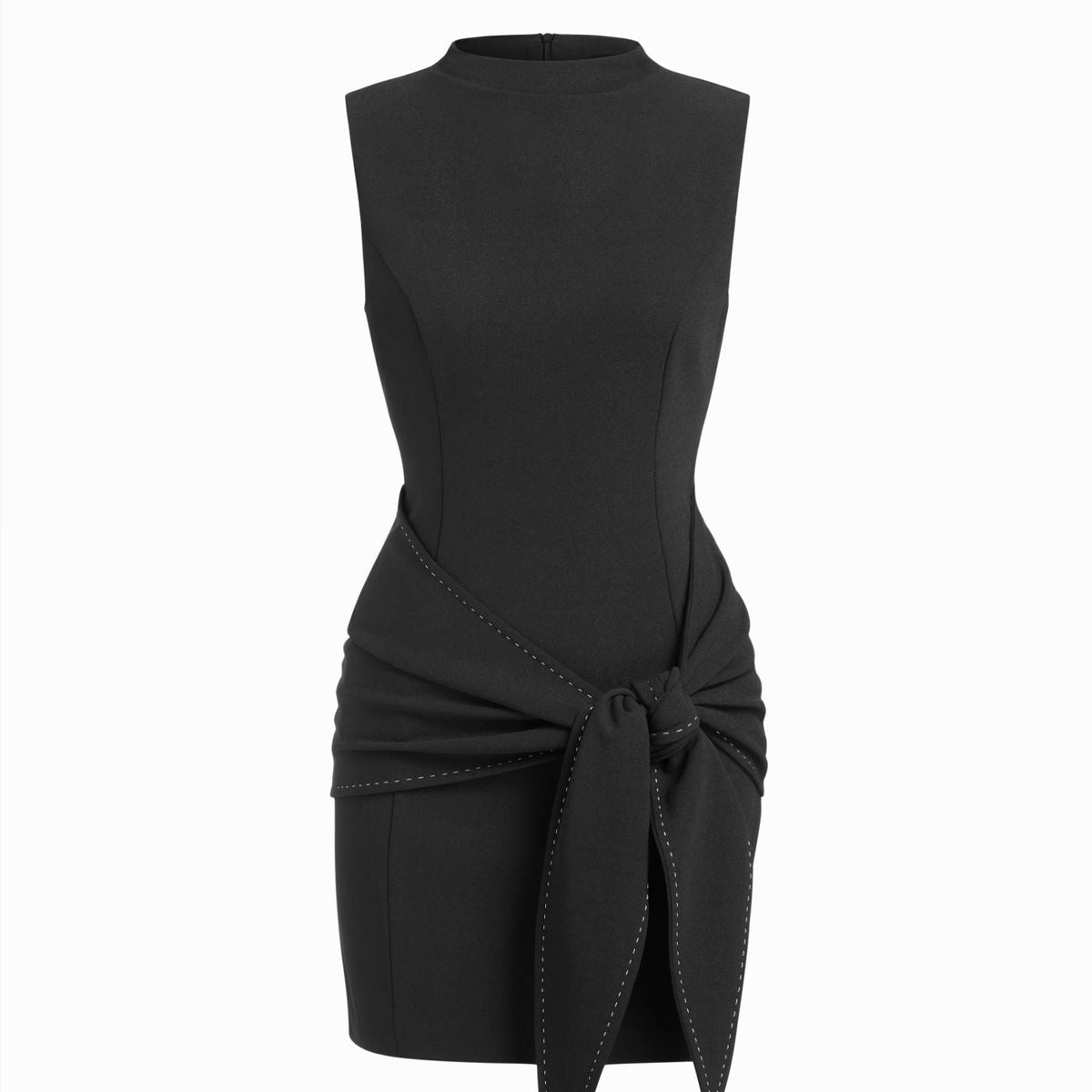 Audrey | Mini Dress with Knotted Waist Detail