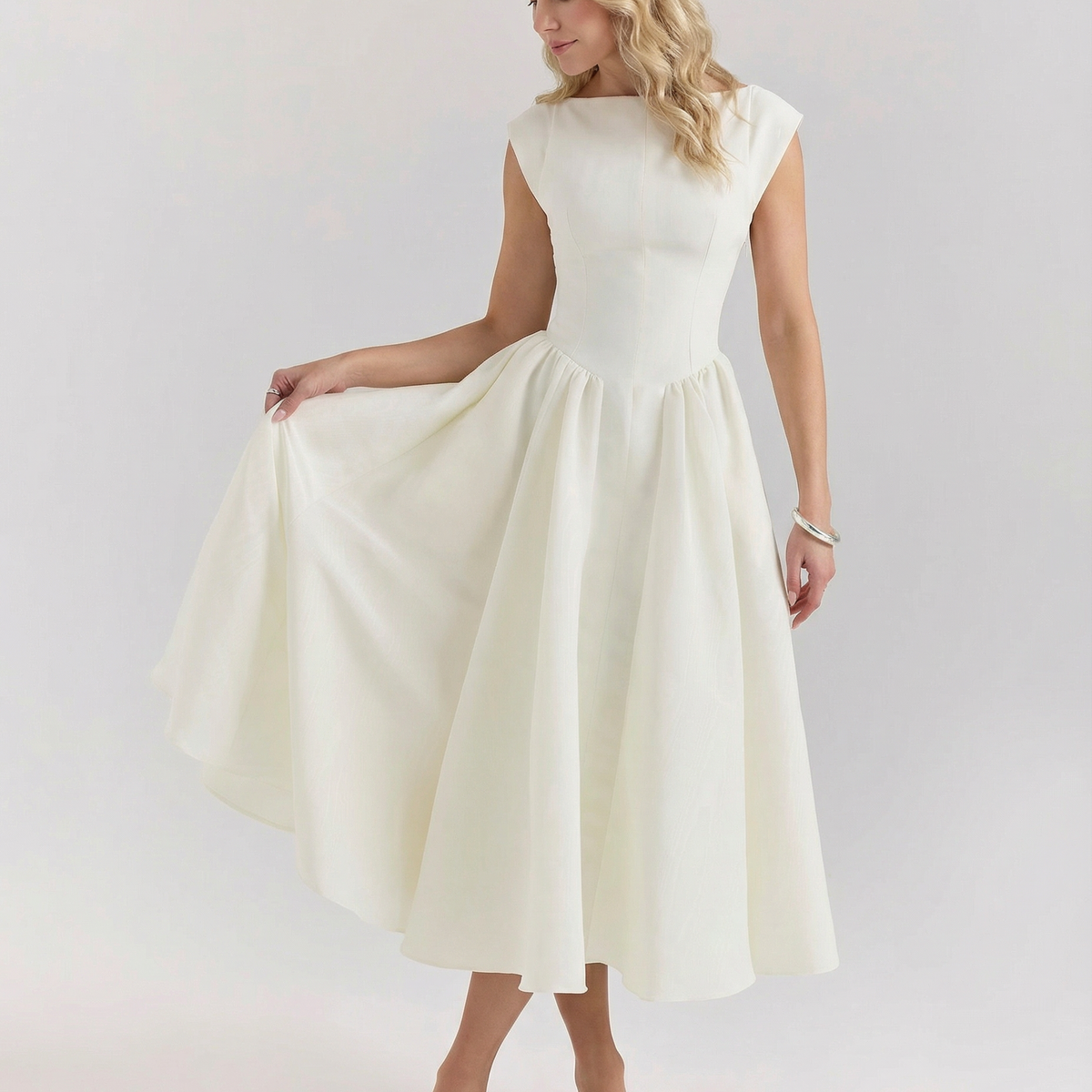 Hazel | Open-Back Midi Dress